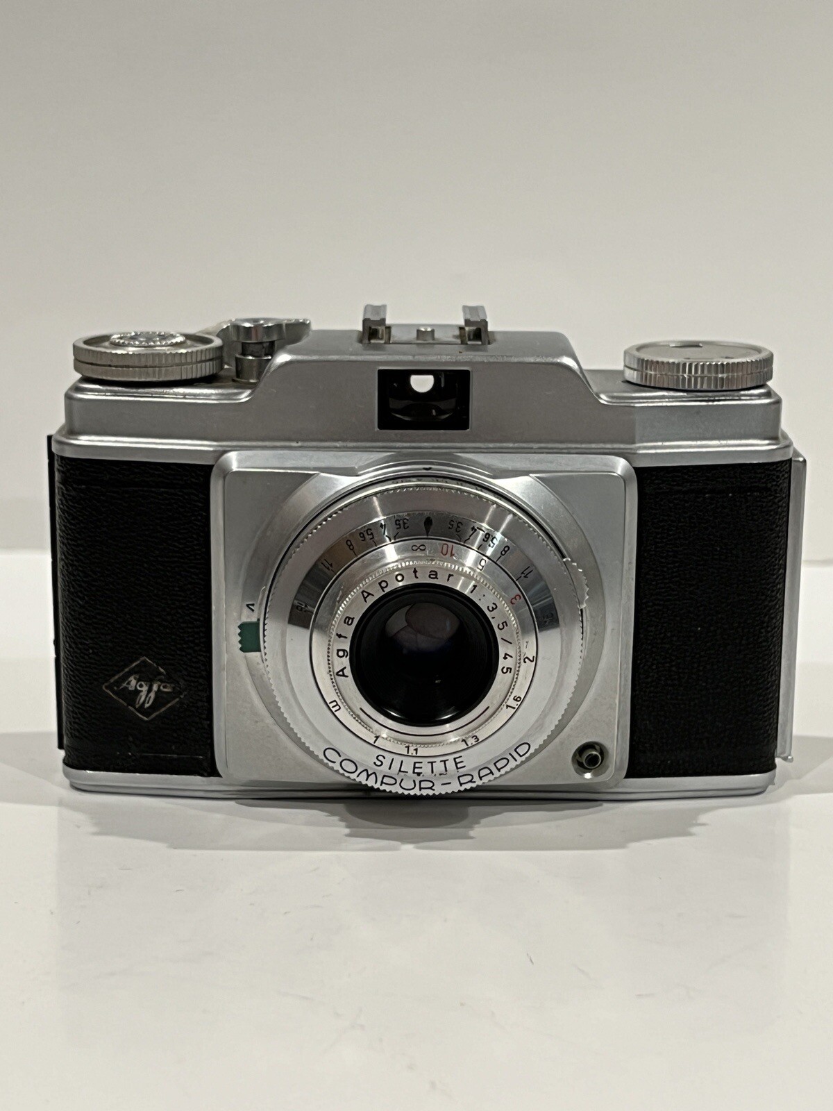 AGFA SILETTE CAMERA W/ APOTAR 45mm f/3.5 LENS + COMPUR RAPID SHUTTER – WORKING