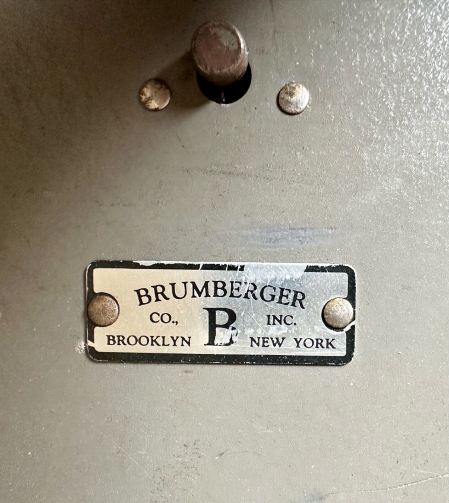 Vintage Brumberger 12 Film Reel Holder Carry Case Metal Box Home Movies 1950’s