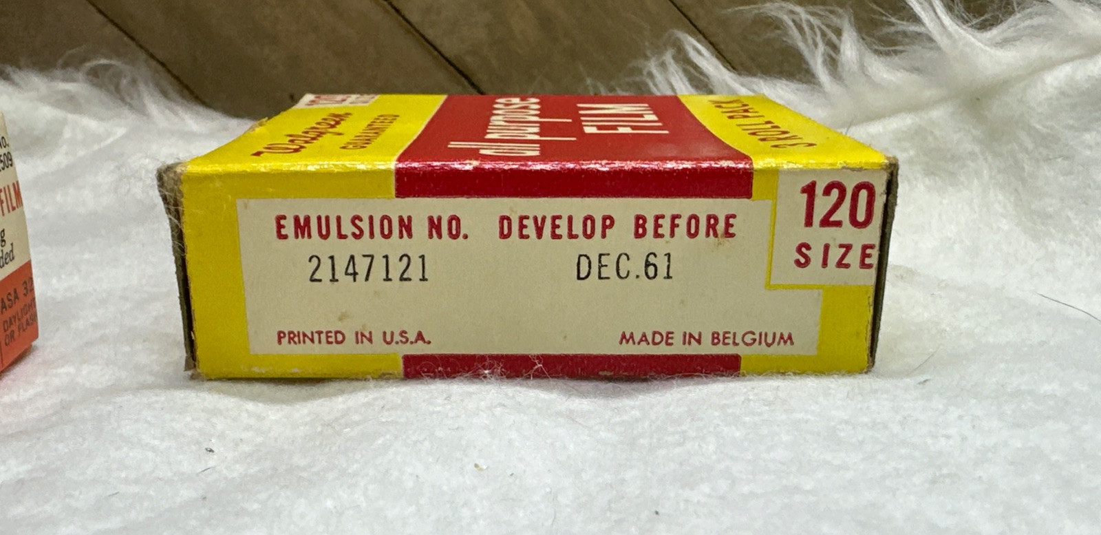 Walgreens 4 Film Dec.61 Sealed All Purpose 120 Size Made In Belgium