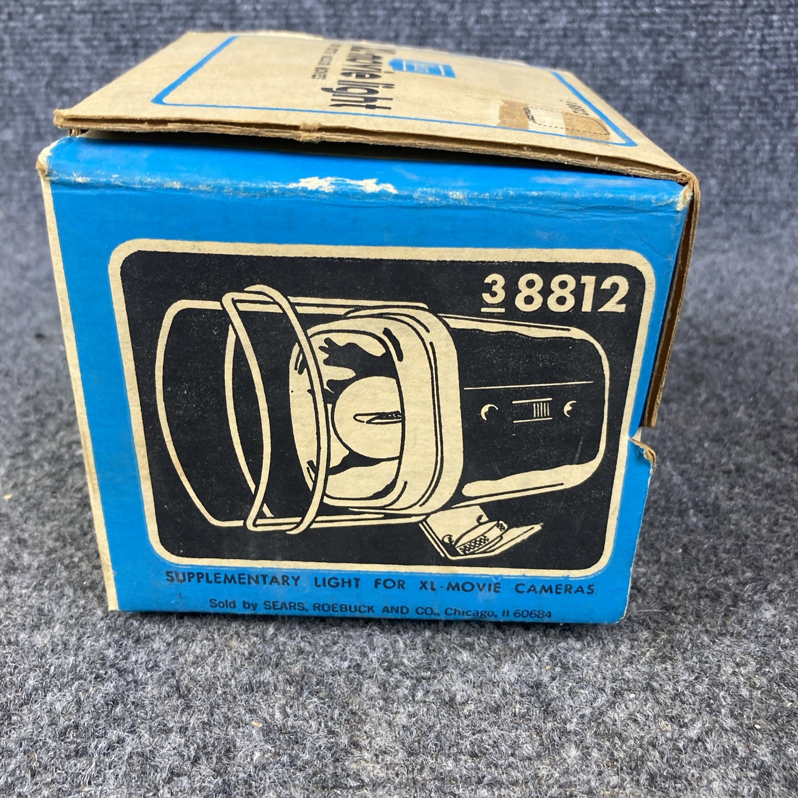 Vintage Sears XL-Movie Light for Movie Cameras 38812 WORKS MINT in Box