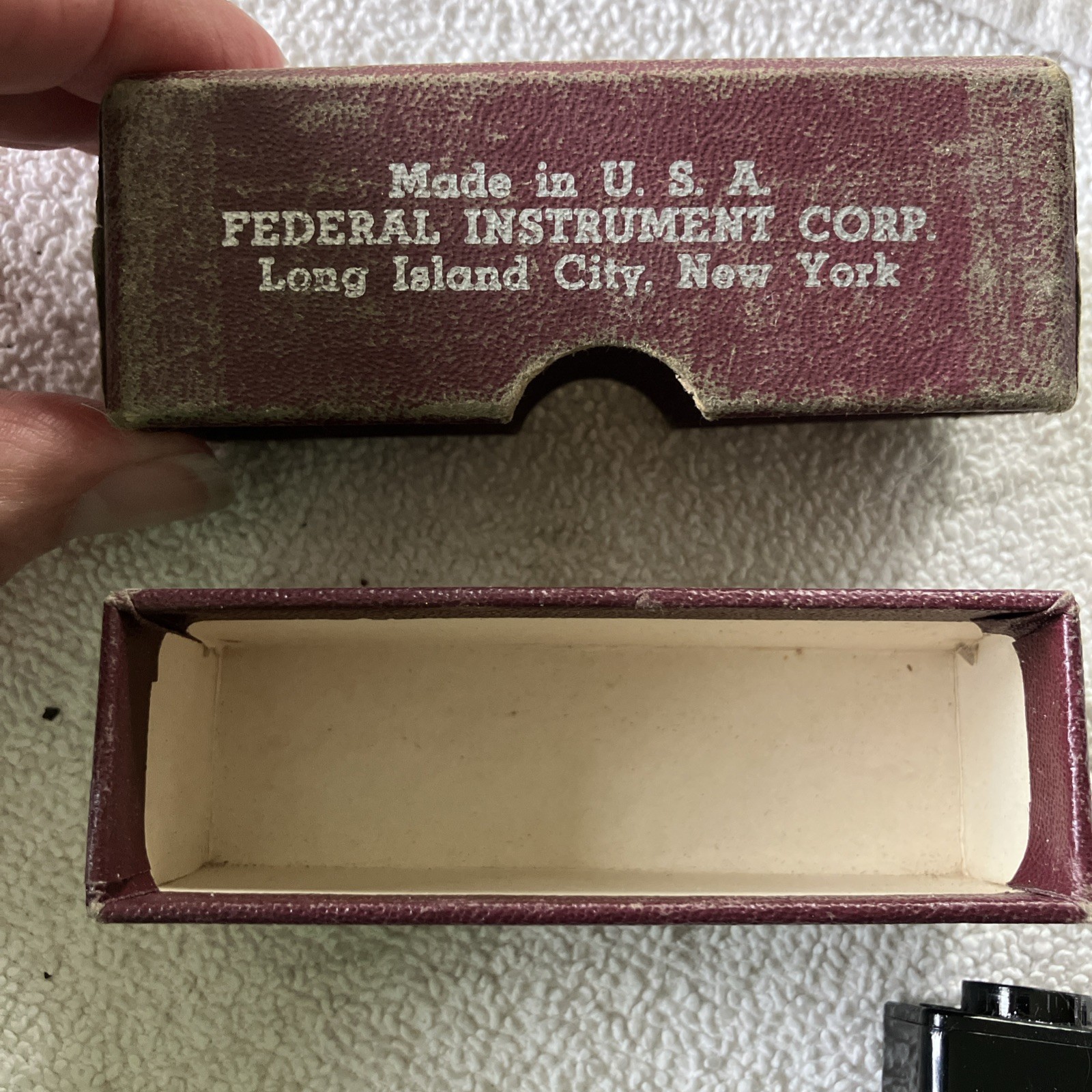 VINTAGE IDEAL RANGE FINDER Federal Instrument Corp made in USA W Box Paperwork