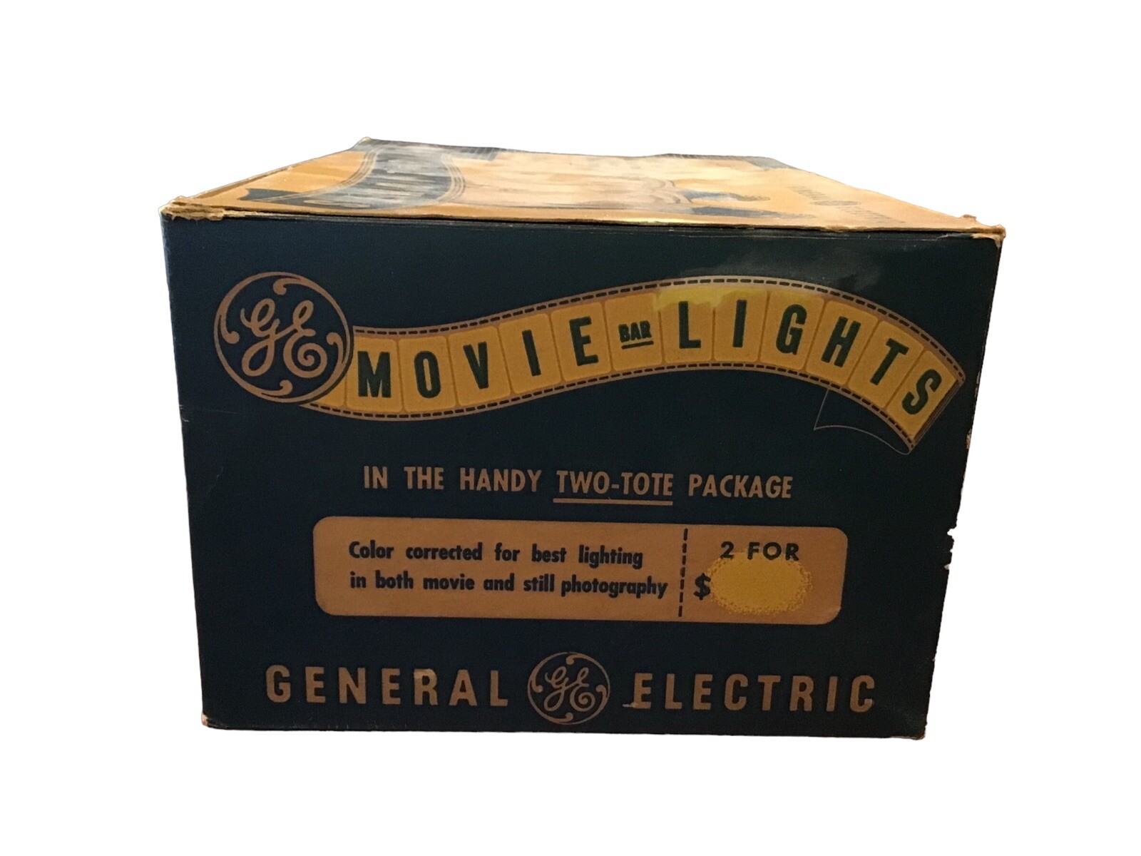 Vintage Smith-Victor Bar-Lite Photo Light Bar & General Electric 375 Watt Bulbs.