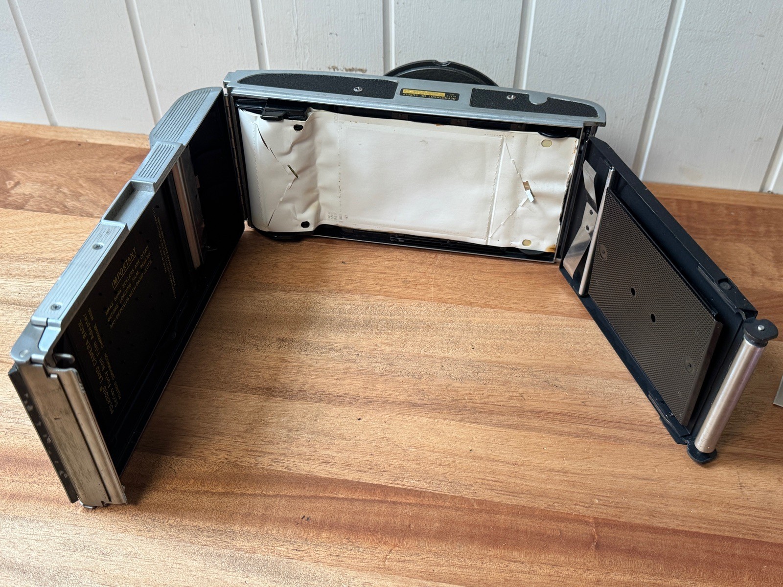 Vintage 1960 POLAROID Roll Film Adaptor Series 40 For MP3 Industrial View Camera