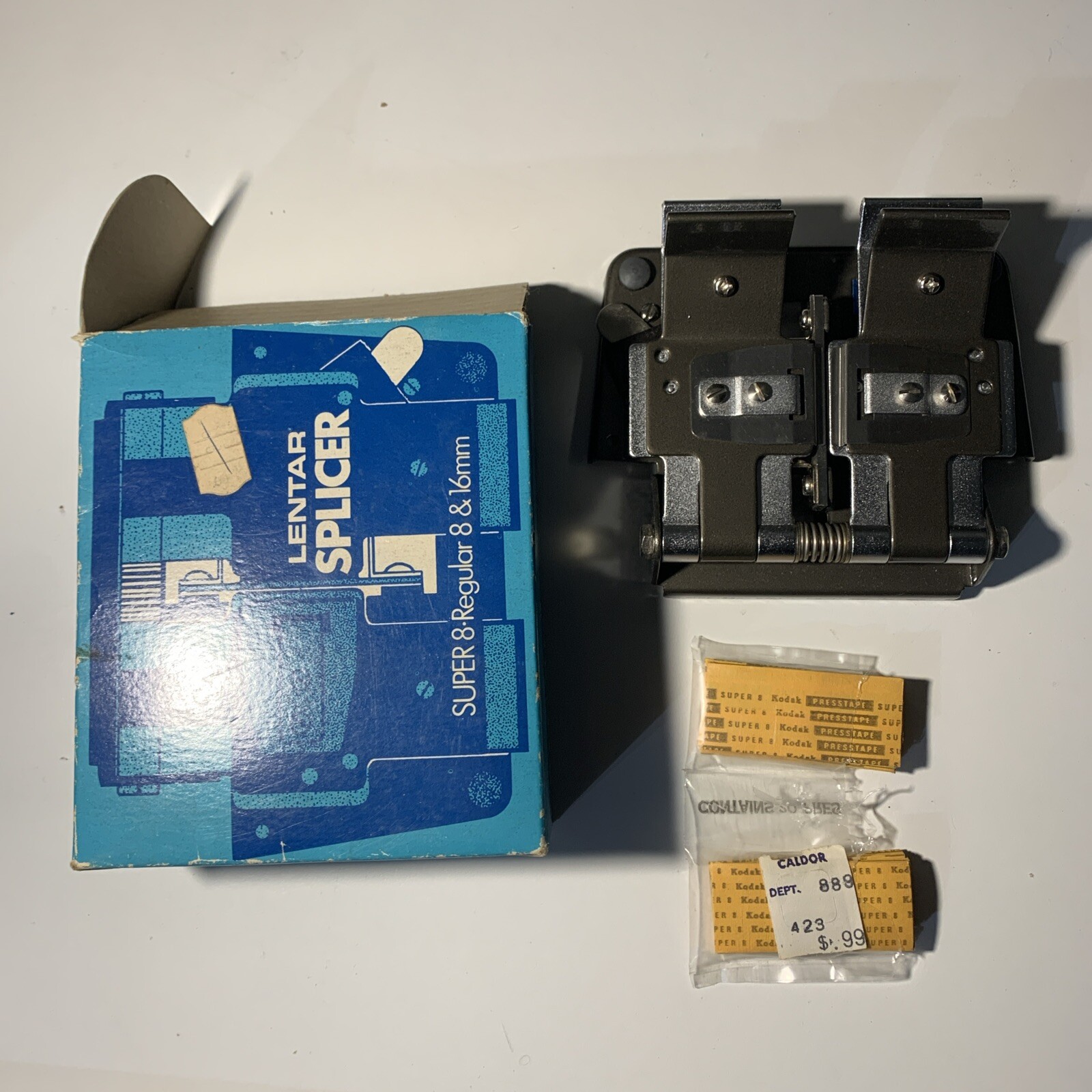 Vintage- Lentar Splicer- Super 8 Regular 8 & 16mm W/super 8 Kodak Tape