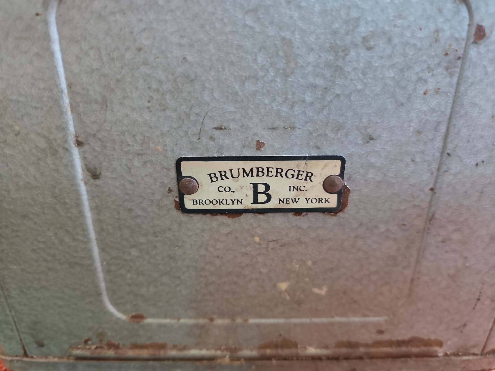 Brumberger Photo Negative viewer medium format Vintage Antique with light bulbs
