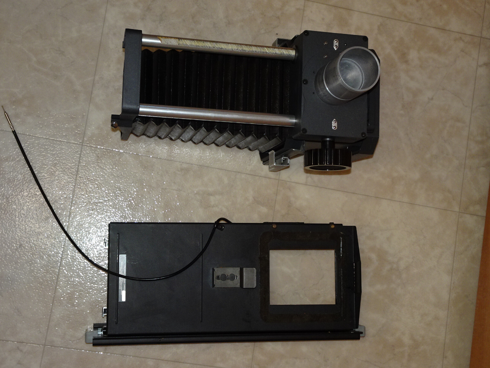 POLAROID Large Format MP4 4×5 Sliding Camera Head w/ Focusing Bellow & Macro Ex*