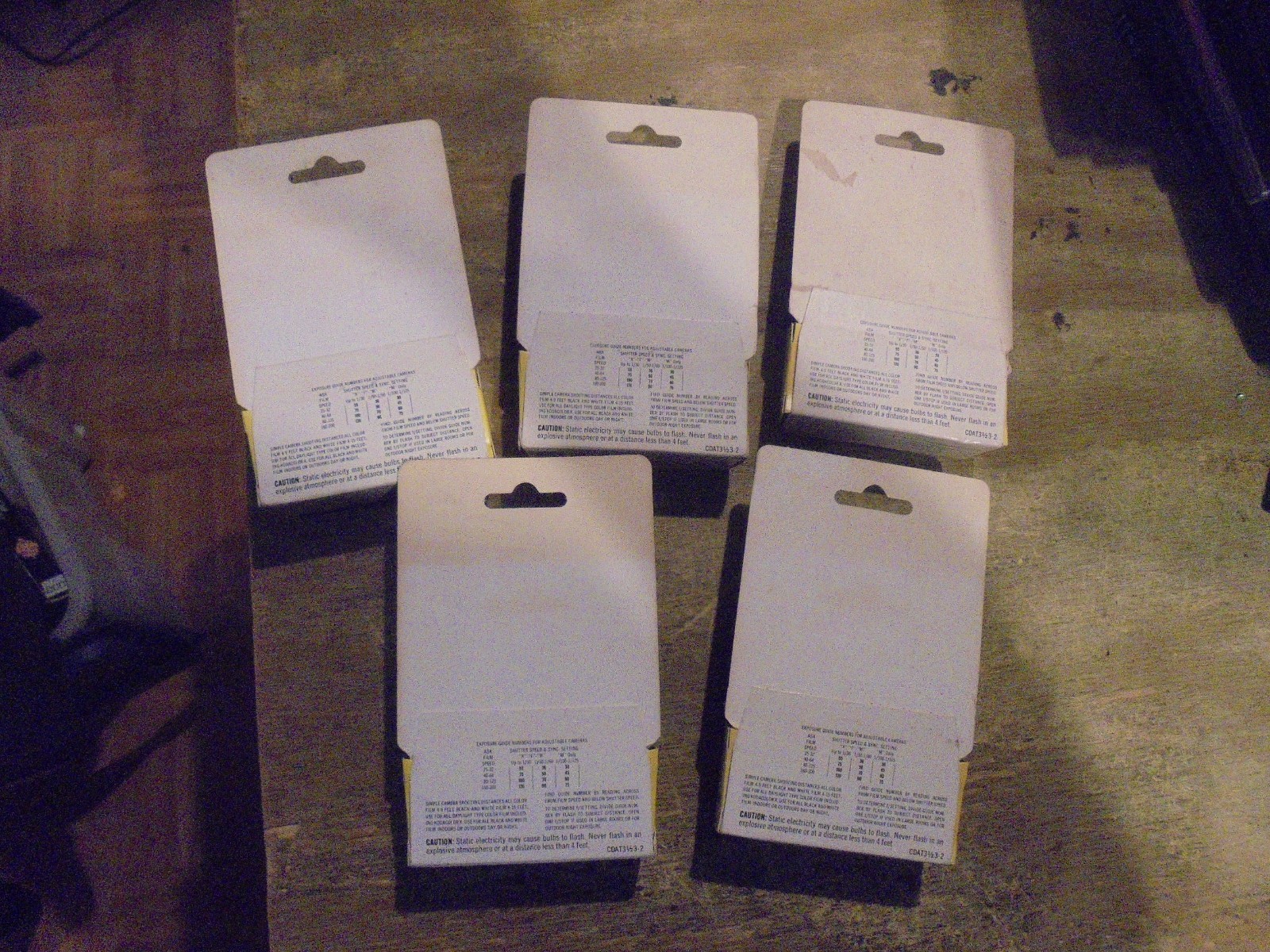Vintage 5 packs Westinghouseflash cubes 15 cubes 60 flashes new