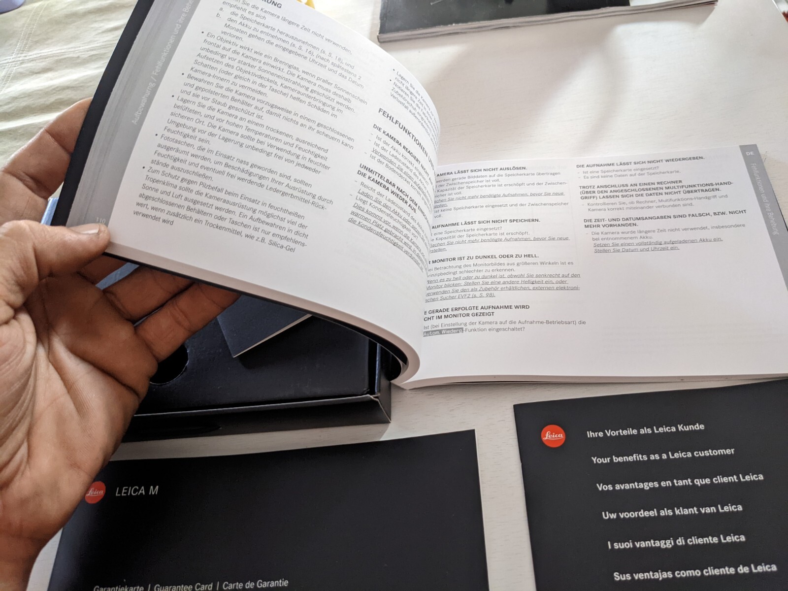 LEICA M / M-P Instructions Manual M/M-P Owners Book Camera Guarantee Certificate