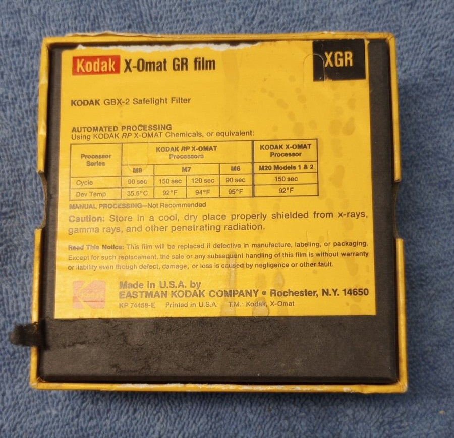 Vintage Kodak Box for X-Omat GR Film