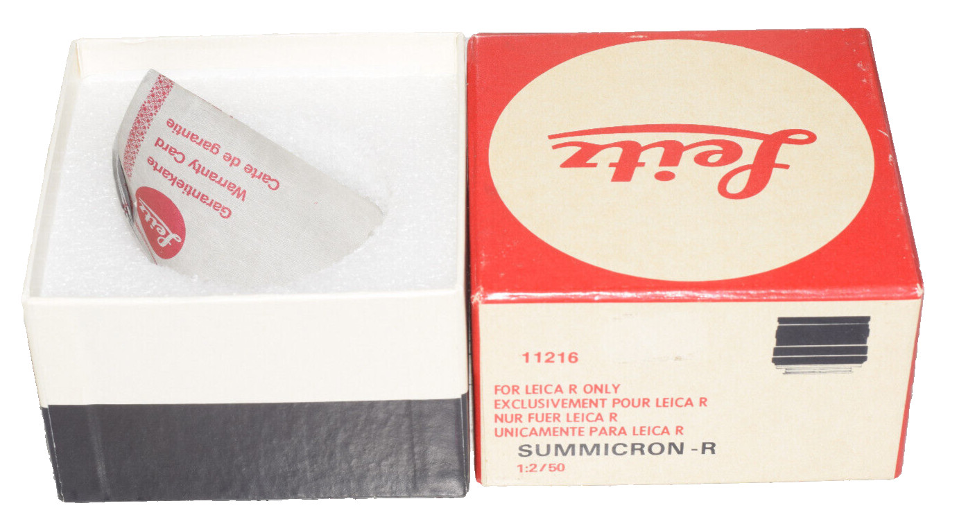 Orginal Box Leica For Lens Leitz Summicron R 2/50mm 11216