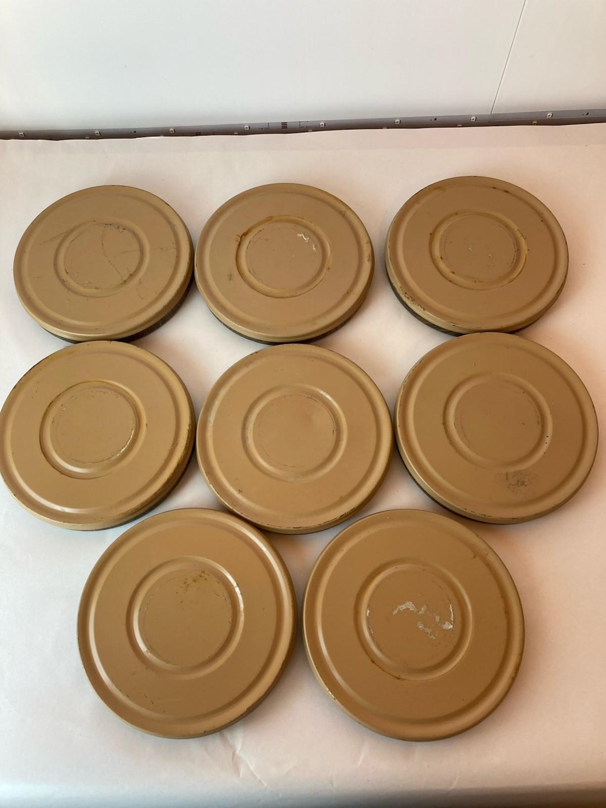 Set of 8 8mm Film Reel and Can Harwood See description