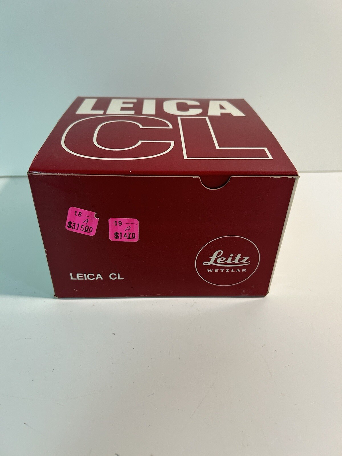 Vintage Box for Leitz Leica CL Camera 50th Anniversary – BOX ONLY