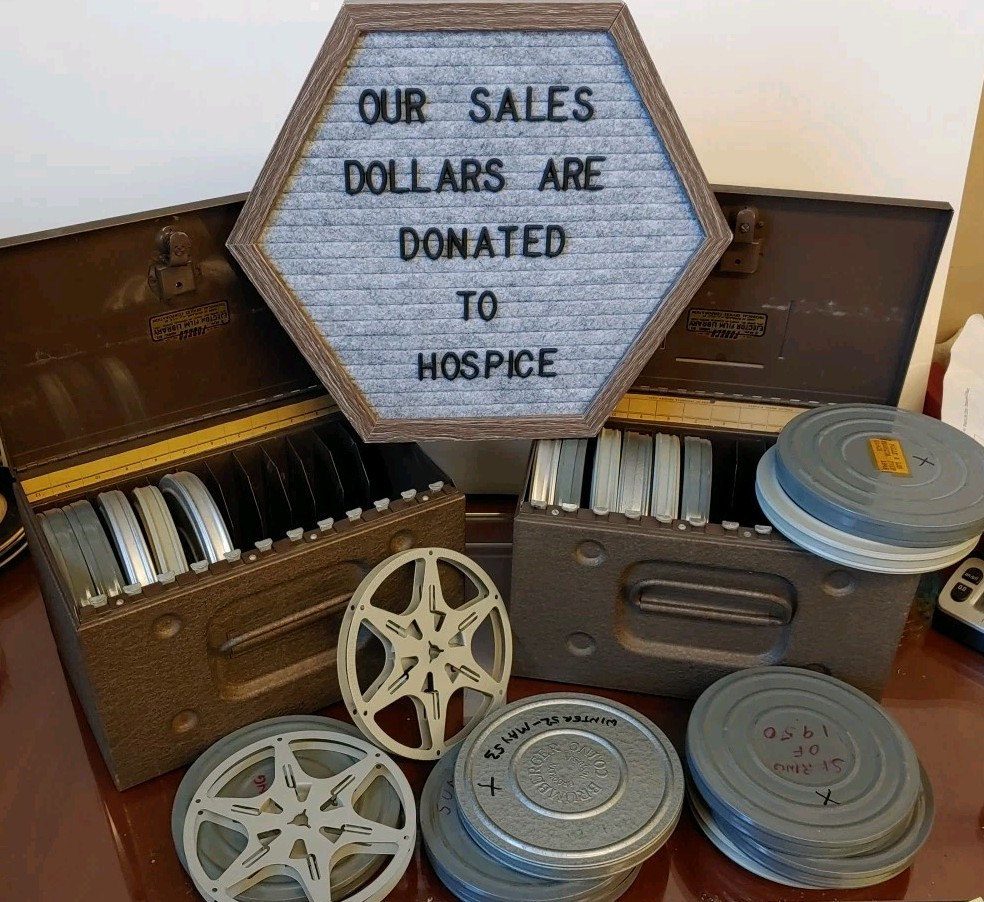 Vintage 8mm Movie Reels 5″ In Two Metal Boxes ~ 19 Total Reels Kodak Reelane