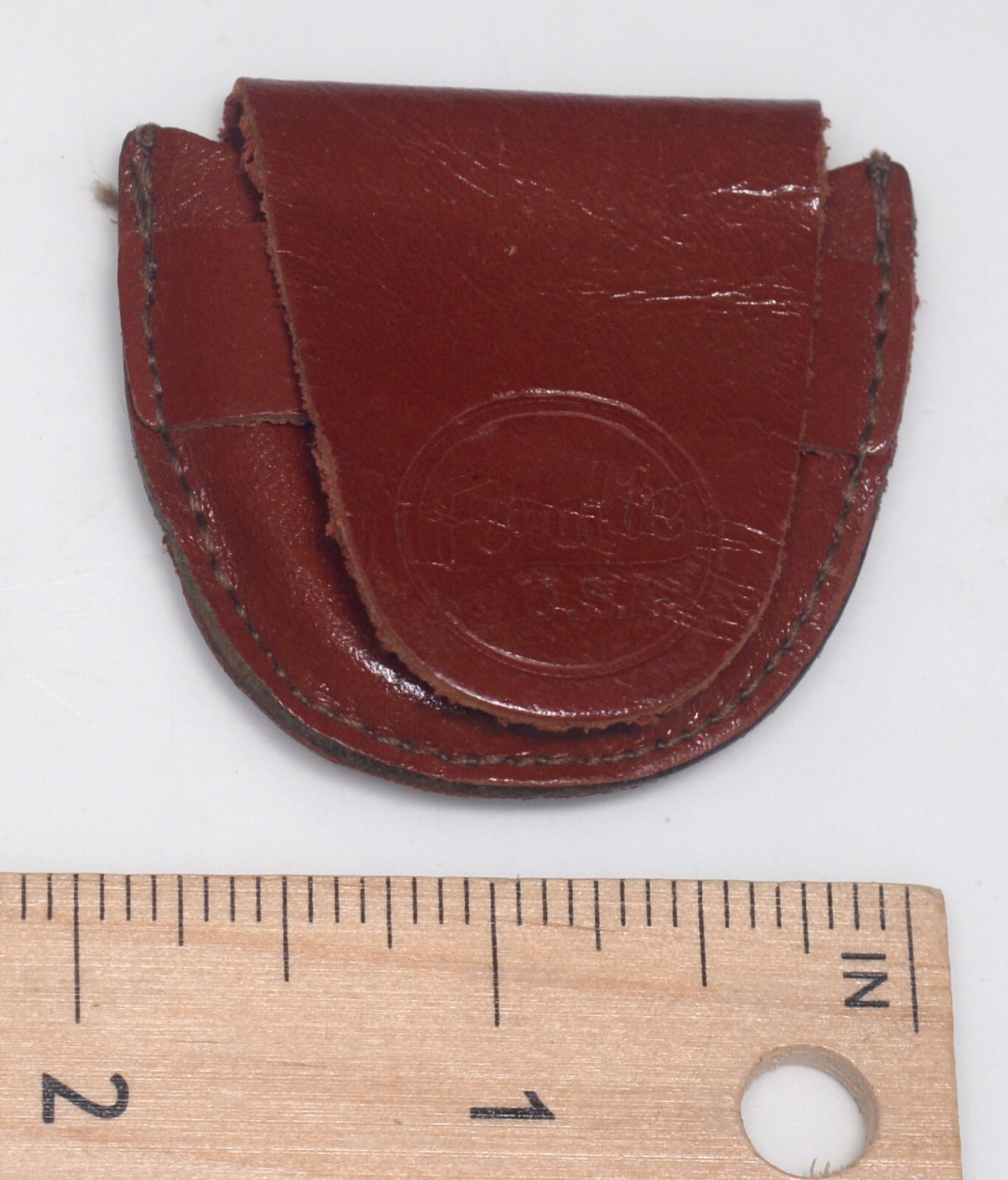 Vintage EDNALITE Leather Case for Lens Filter Attachment Photo Accessory