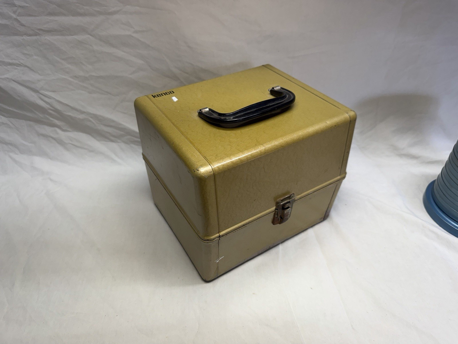 Vintage Kenco Film Reel Storage Box With 10 Empty Film Reels