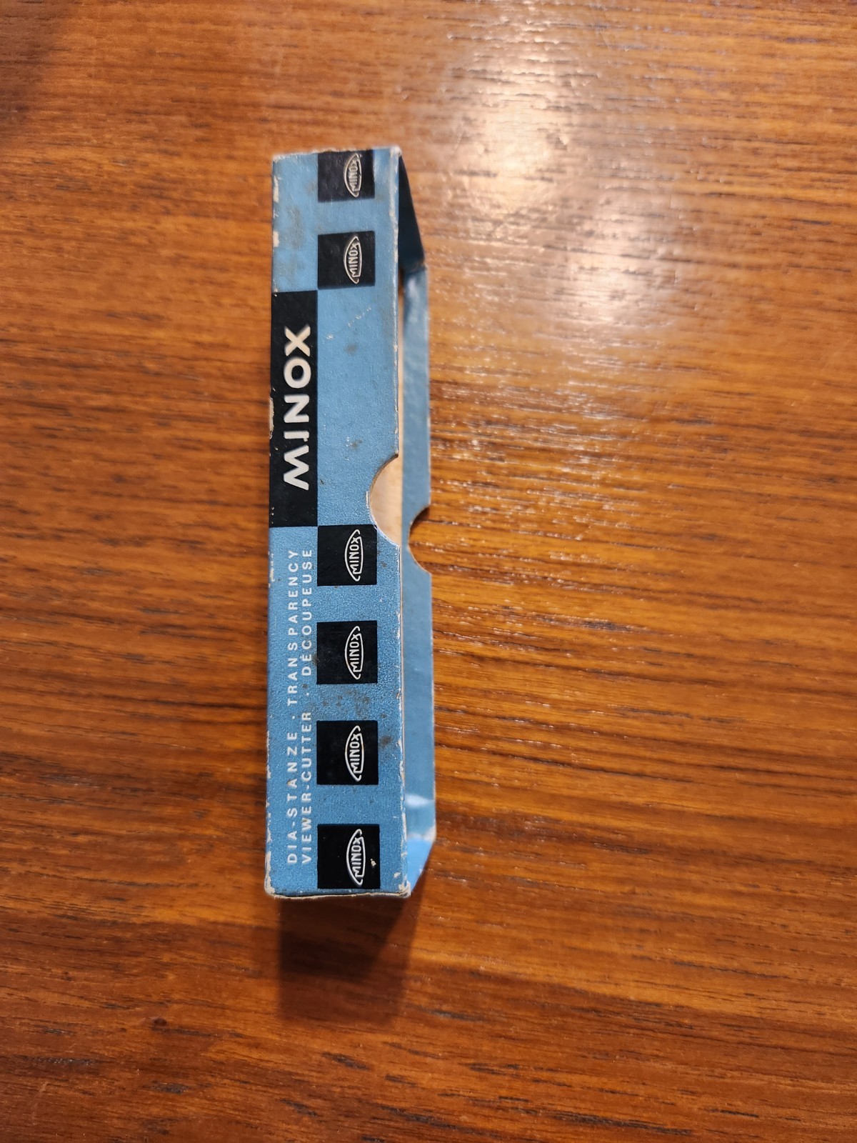 Vintage Minox Dia Stanze Transparency Viewer Cutter Germany Original Box