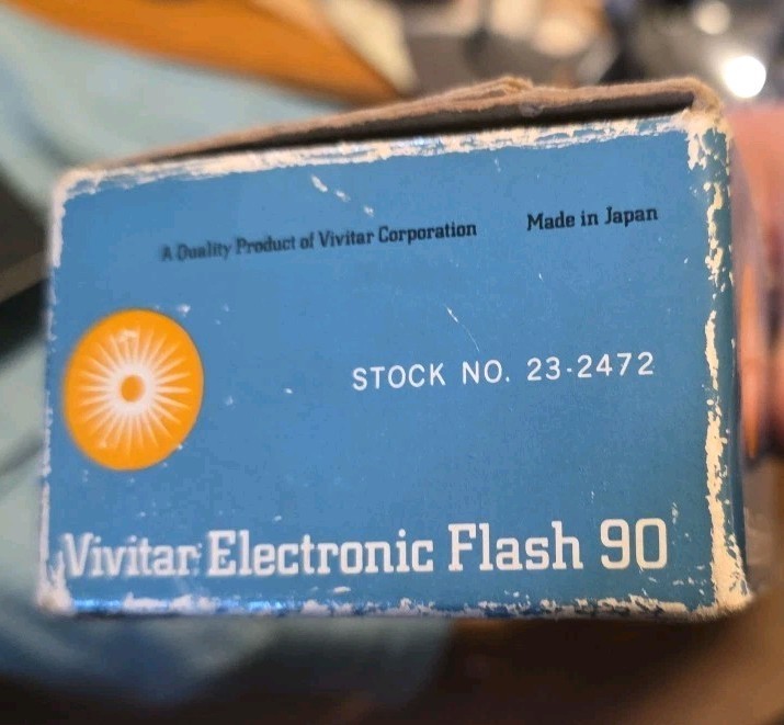 Vintage Vivitar Electronic Flash 90 in Original Box STOCK # 23-2472