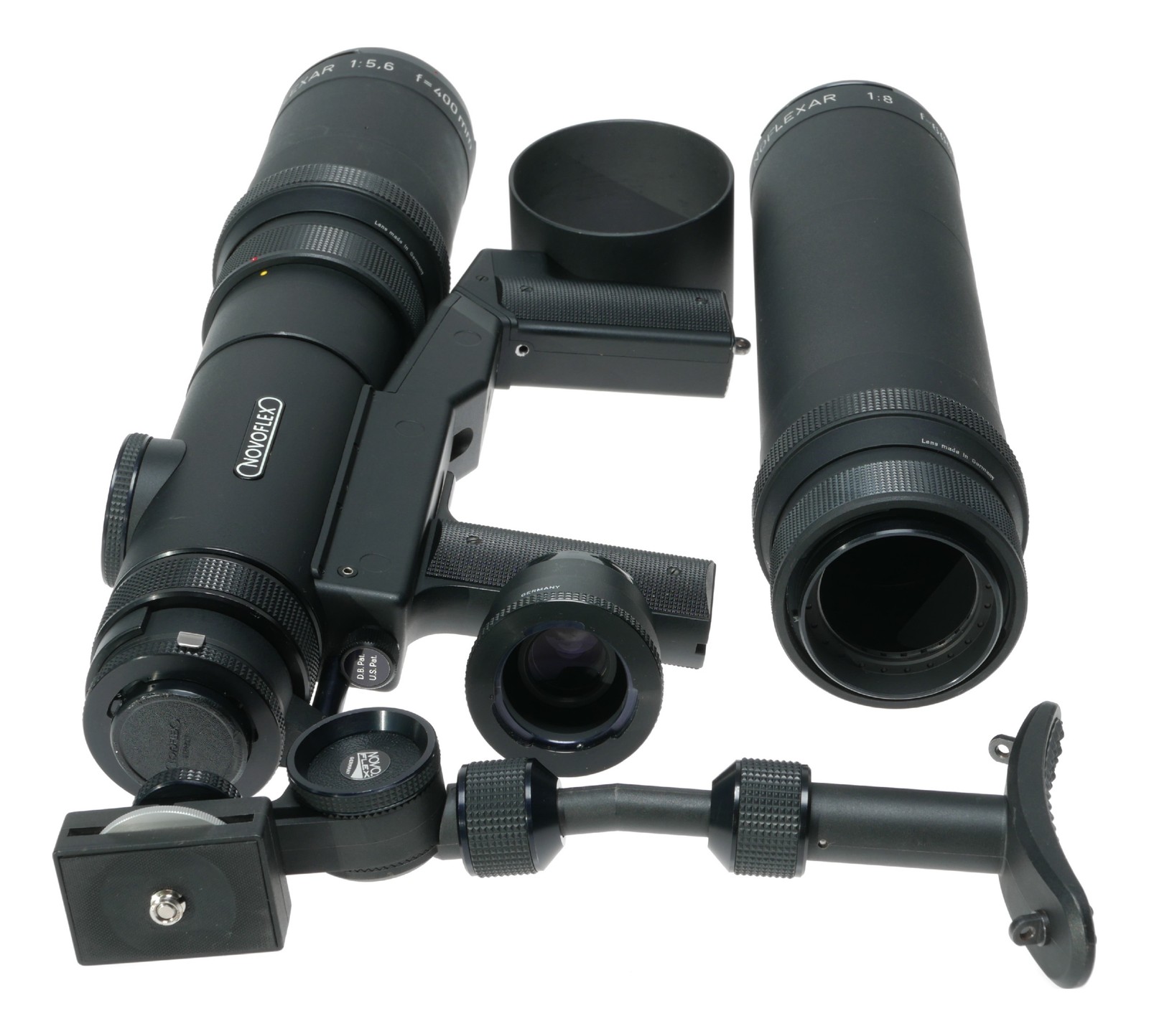Novoflex Pistol grip focus F5.6 400mm and 600mm tele lens shoulder sniper