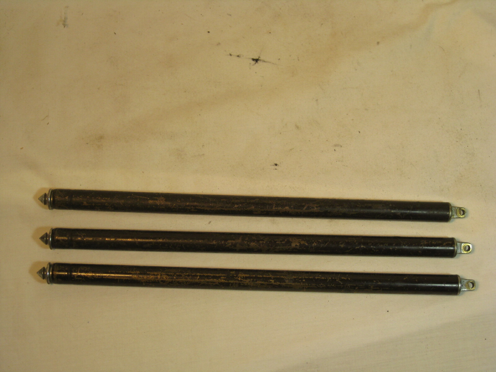 single antique vintage telescoping brass rod 12″- 46 shaft stick tripod leg part