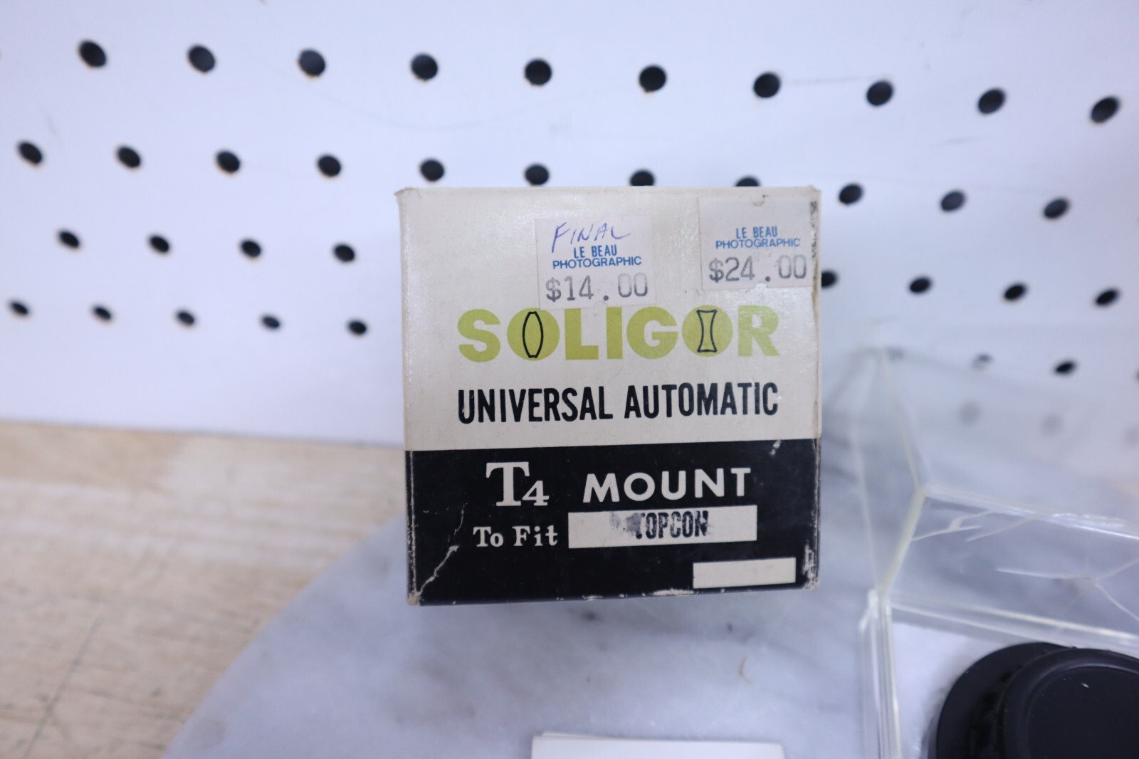 Nice Used Vintage Topcon Fit T4 Lens Mount Adaptor Badged Soligor W/ Case Box!