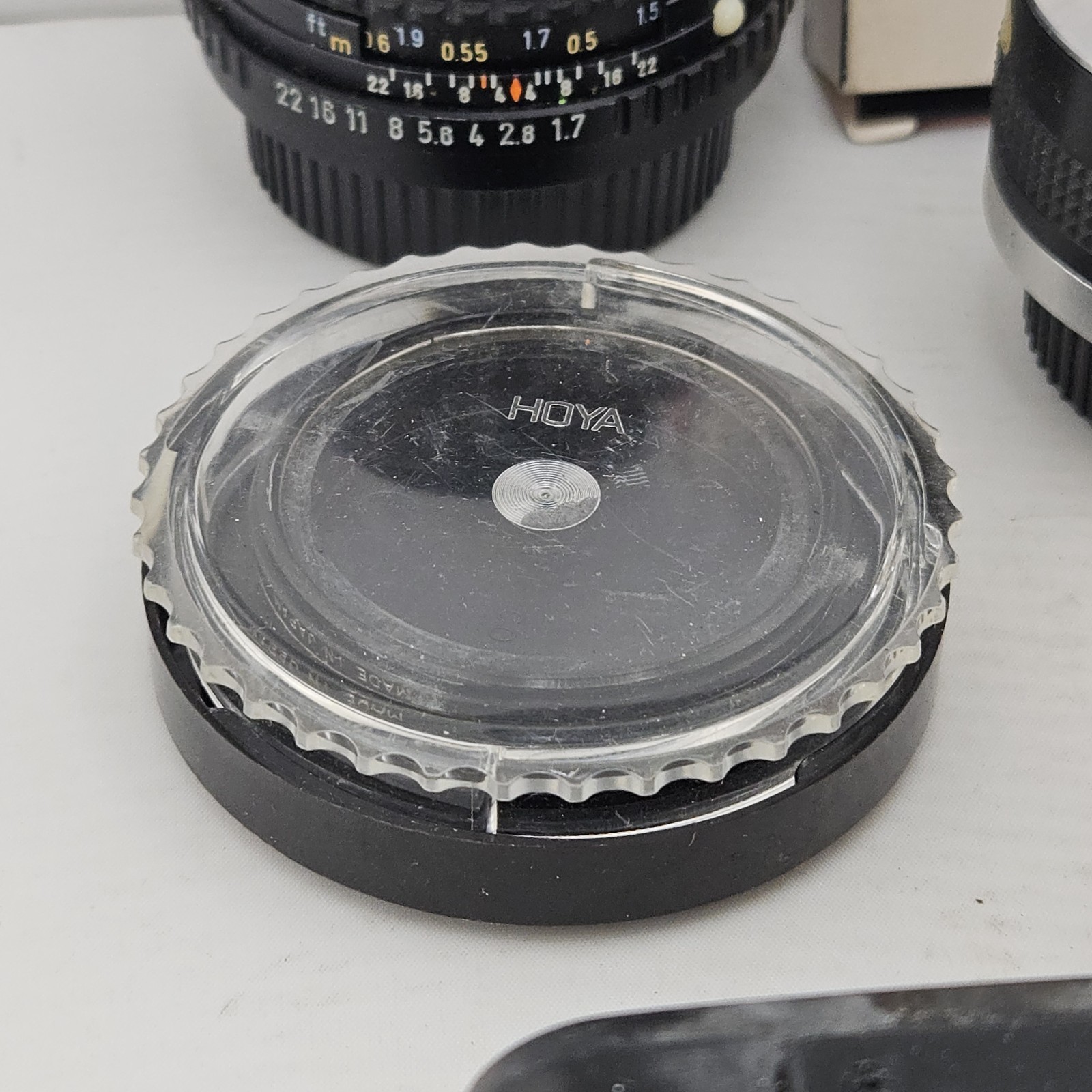 Pentax Film Camera Bundle Lens Soligor Tele Converter Hoya Filters Untested Lot