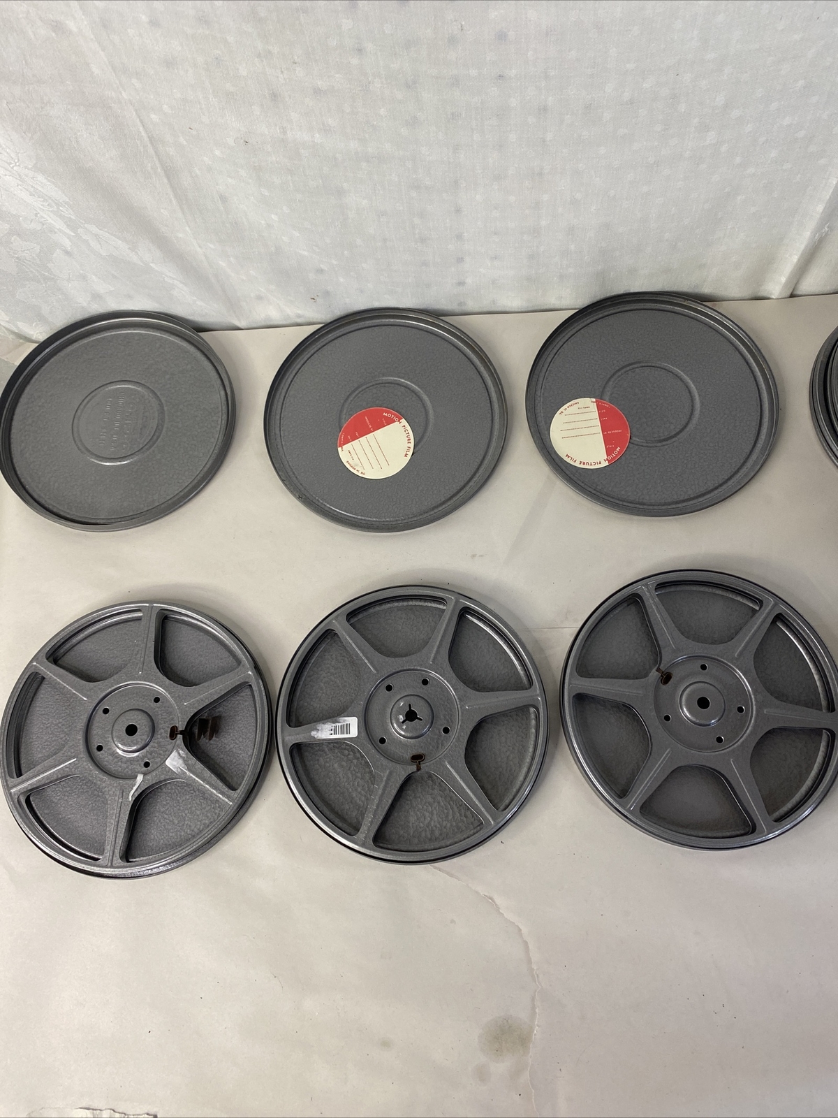 Vintage Logan De Luxe Movie Reel Chest Metal 6 Compco Empty Reel And Can