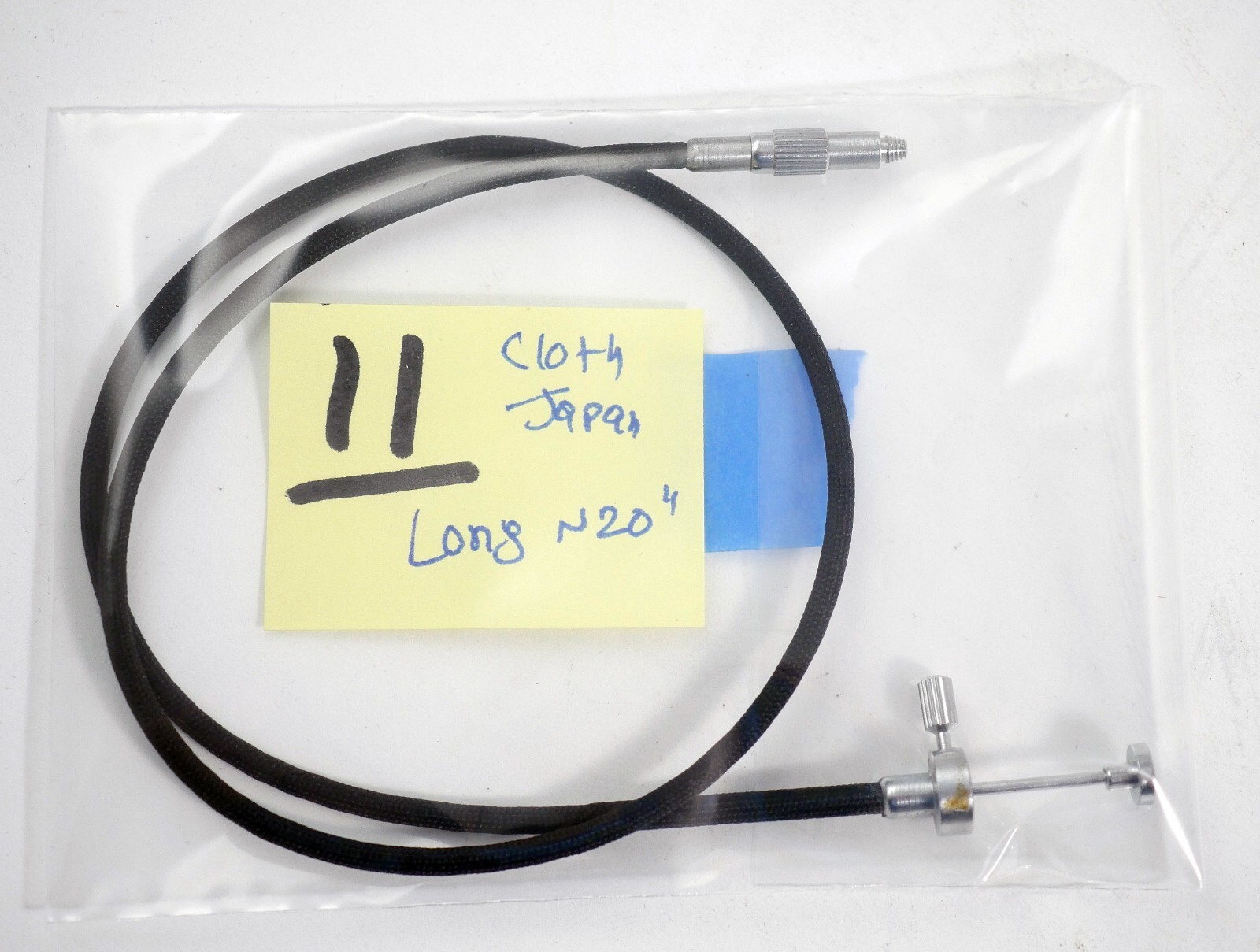 LONG Camera mechanical cable release ~ Cloth ~20″ Made in Japan Nice – #11