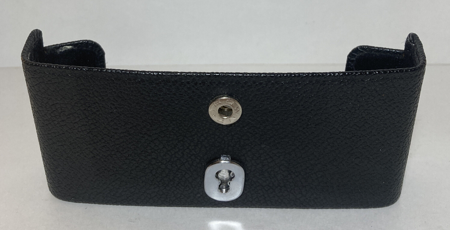 Vtg Black Leather Bottom Case Casing Cover For 35mm Film Camera Made In Japan