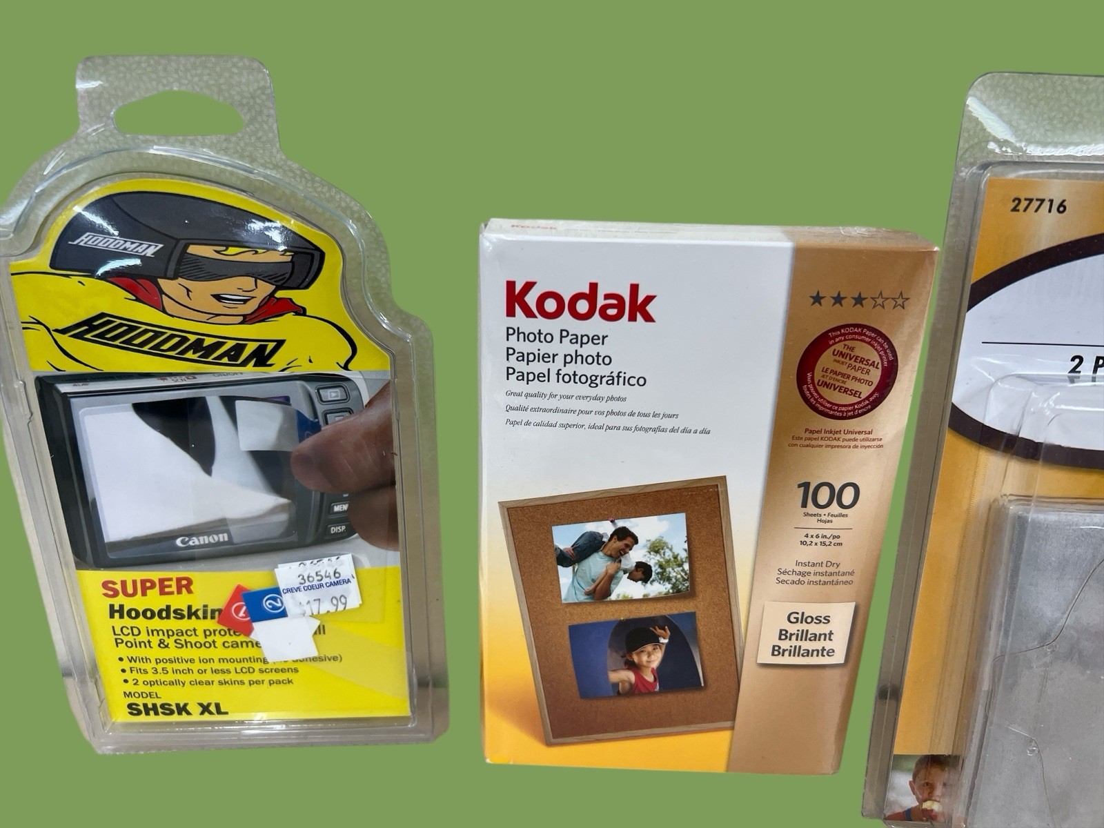 NEW Camera Photography Accessories Lot-filters, Glossy Photo Cards, Hoodskin,etc