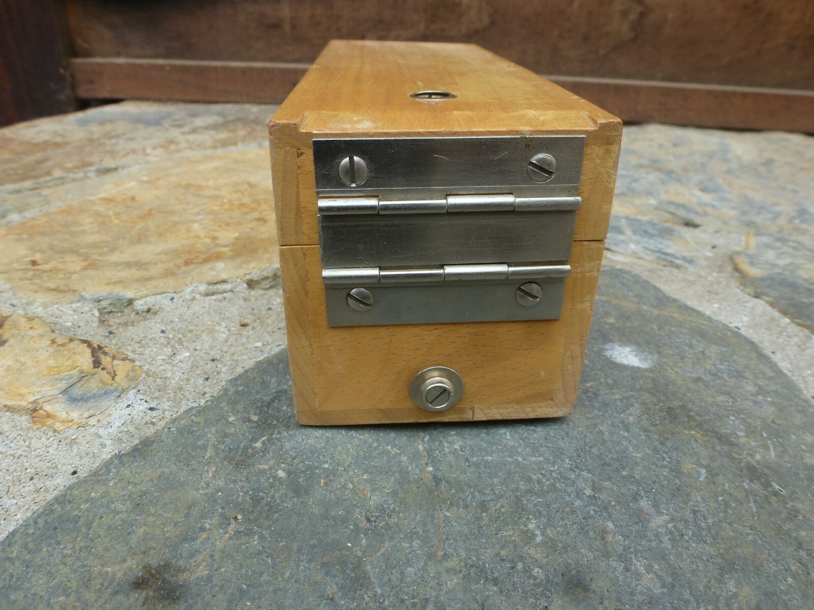 Vintage Wooden KODASLIDE Sequence File Box Eastman KODAK Company USA