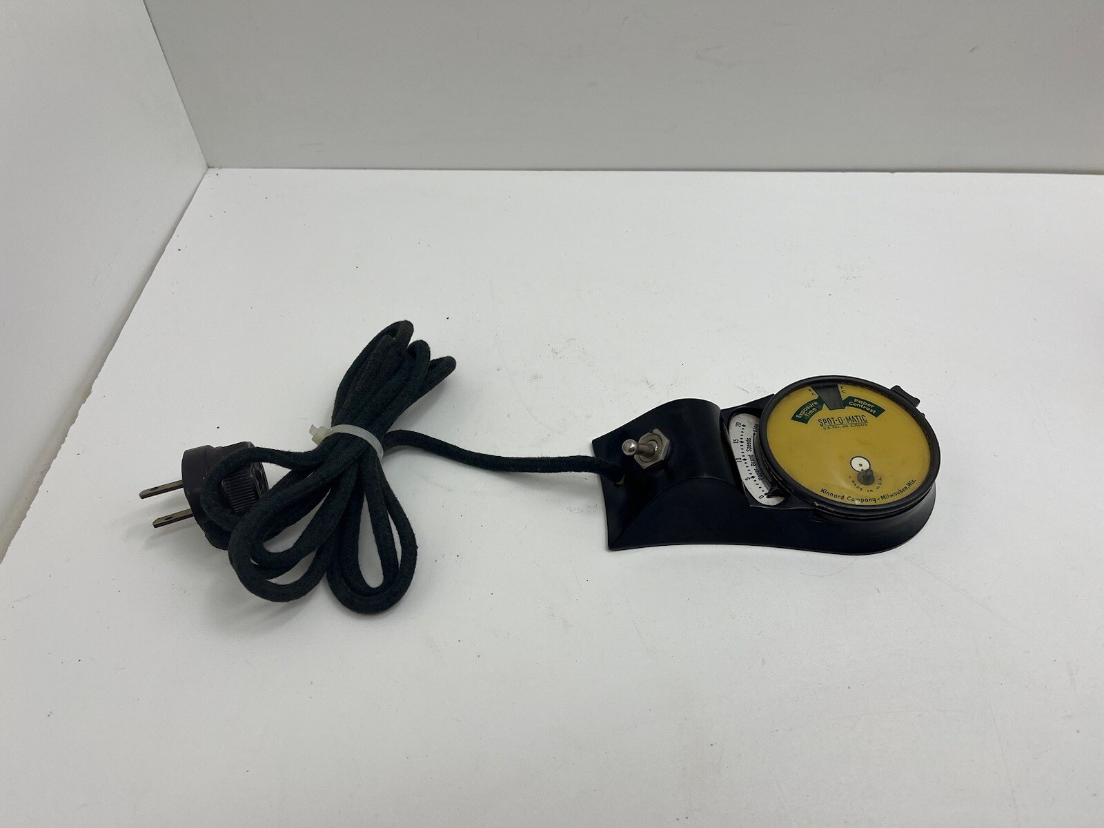 Vintage Kinnard Spot-O-Matic Enlarging Meter Camera Paper Contrast Exposure Time