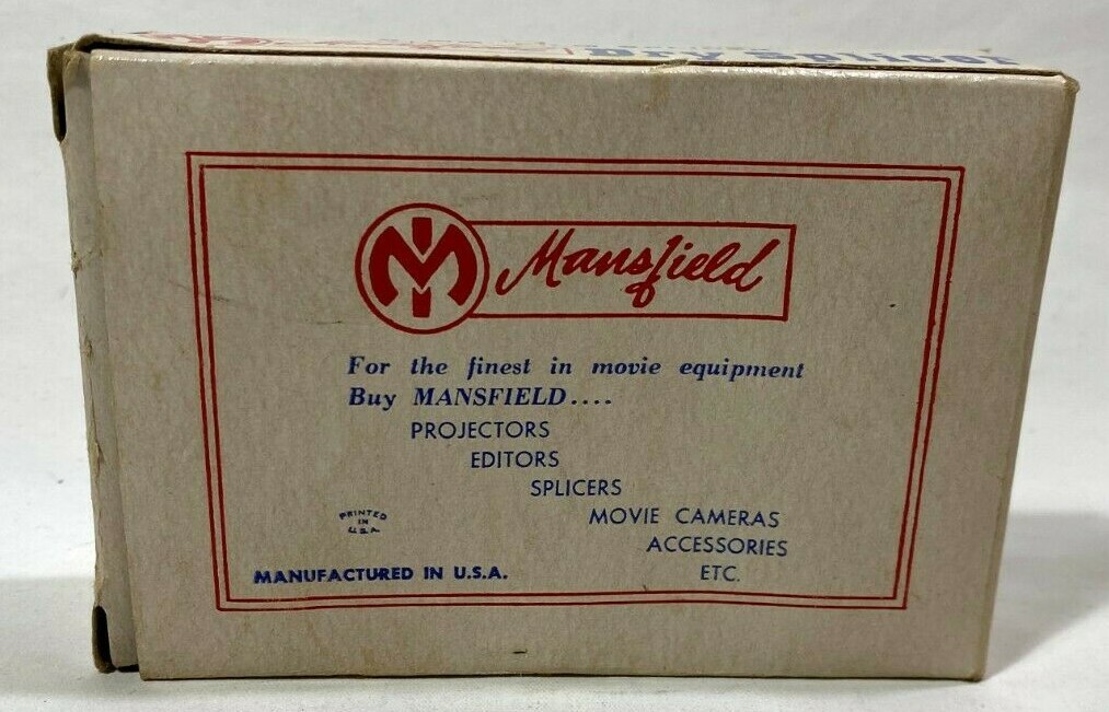 Vintage 8mm 16mm Movie Film Splicer Mansfield Chicago Illinois USA (SUPER CLEAN)