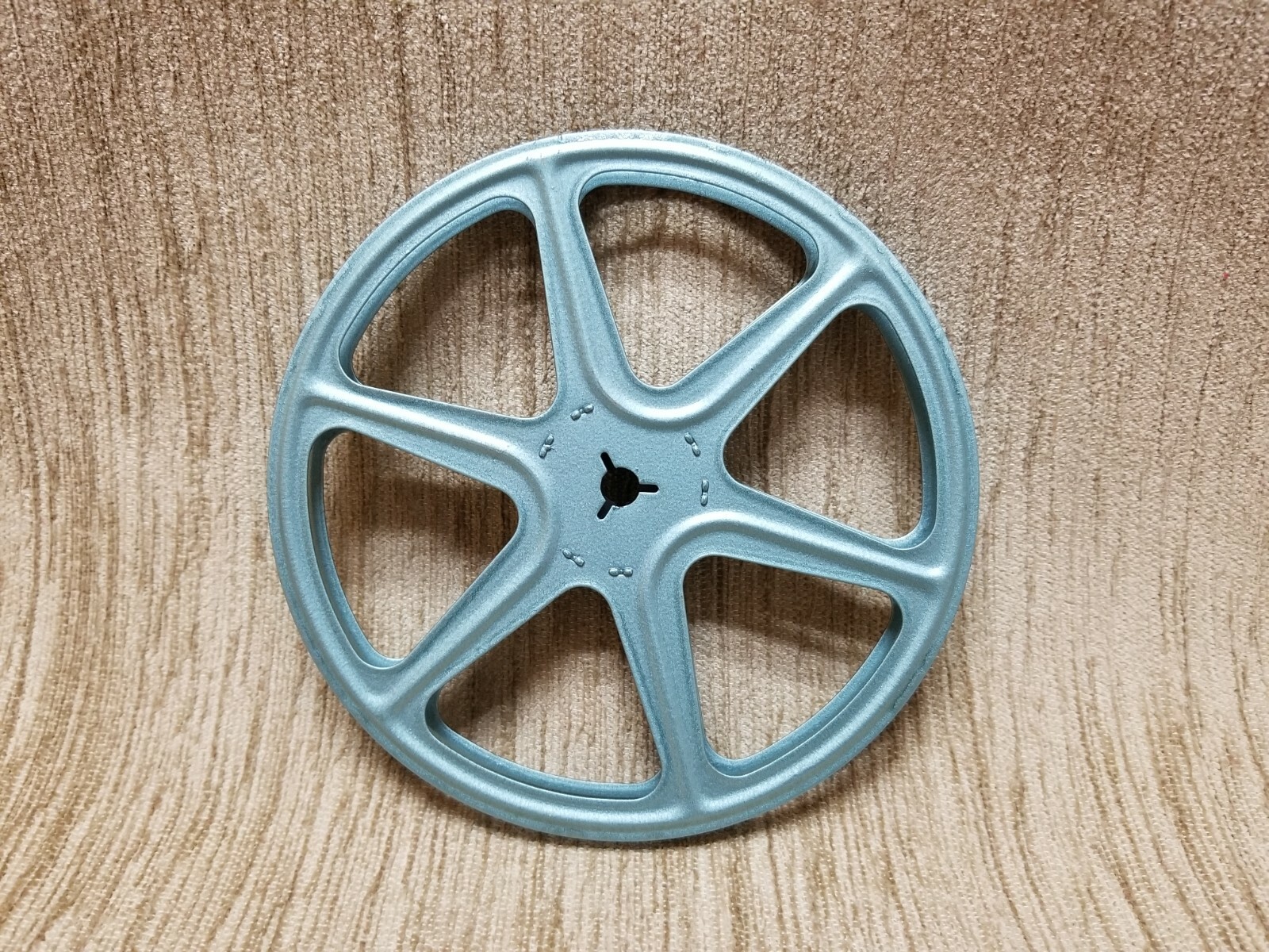 Vintage Metal 6″ Film Reel And Canister