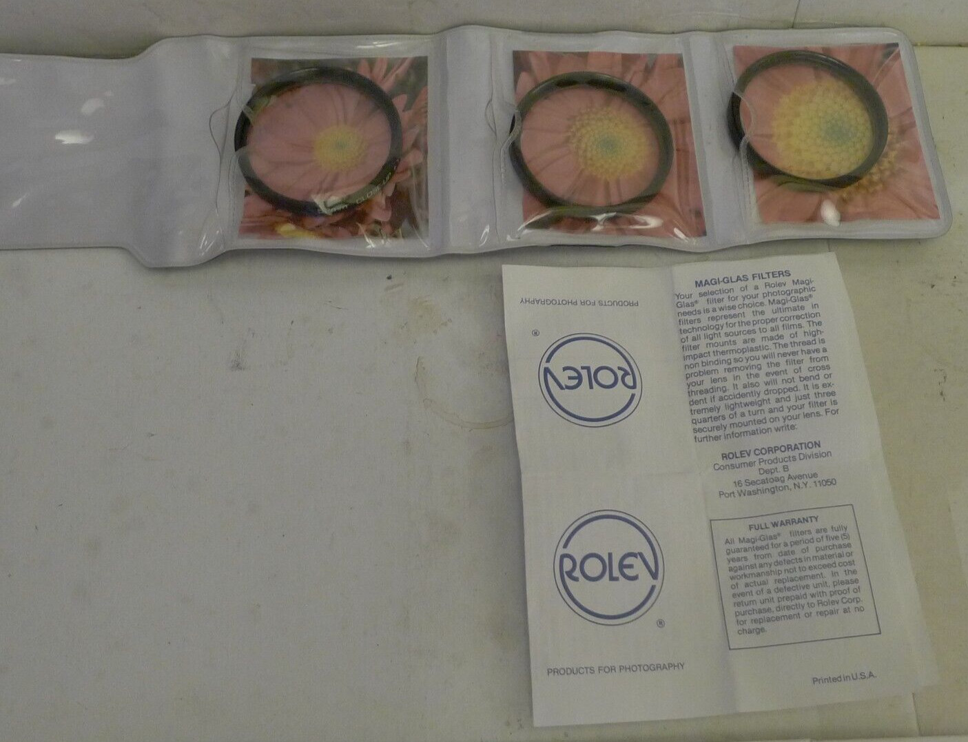Rolev Magi-Close Magi-Glas Close-Up 52mm Filter Kit +Case & Manual +1 +2 +4