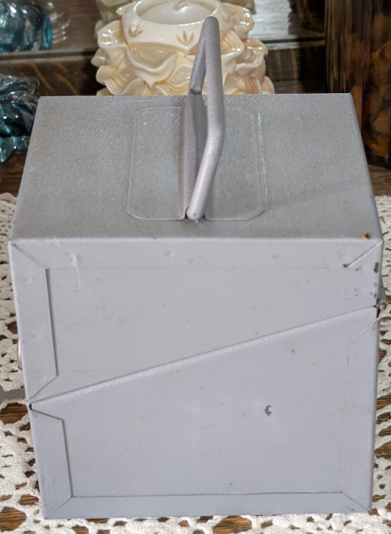 Vintage Eagle Lock Metal Film Storage Box Case 8mm Super 8 Reels Key Industrial