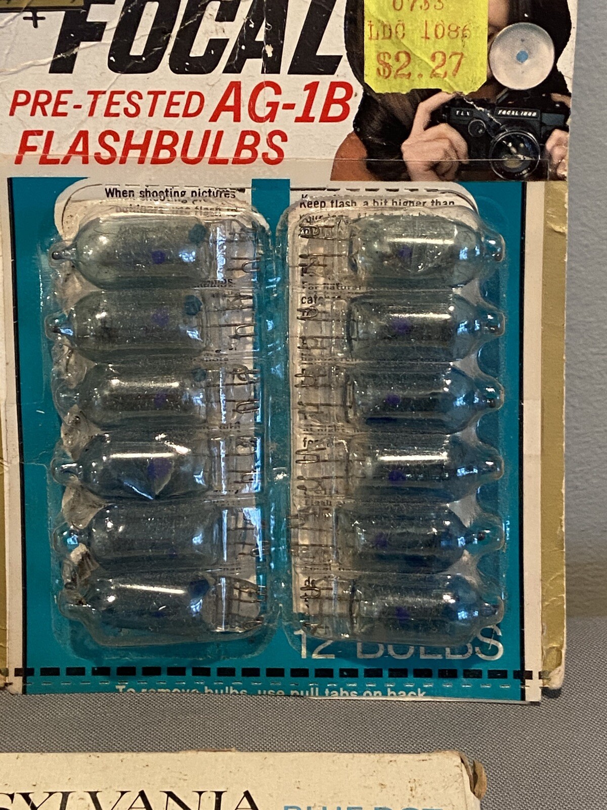 Vintage Sylvania Kmart Flashbulbs Blue Dot AG1B Lot of 4 Boxes 41 bulbs