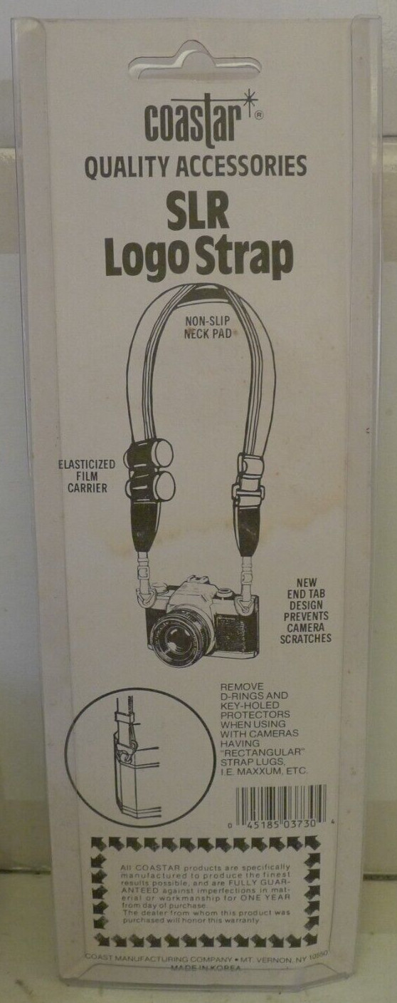 Coastar Deluxe SLR Logo Camera Strap for Olympus w/Box Vintage – NOS