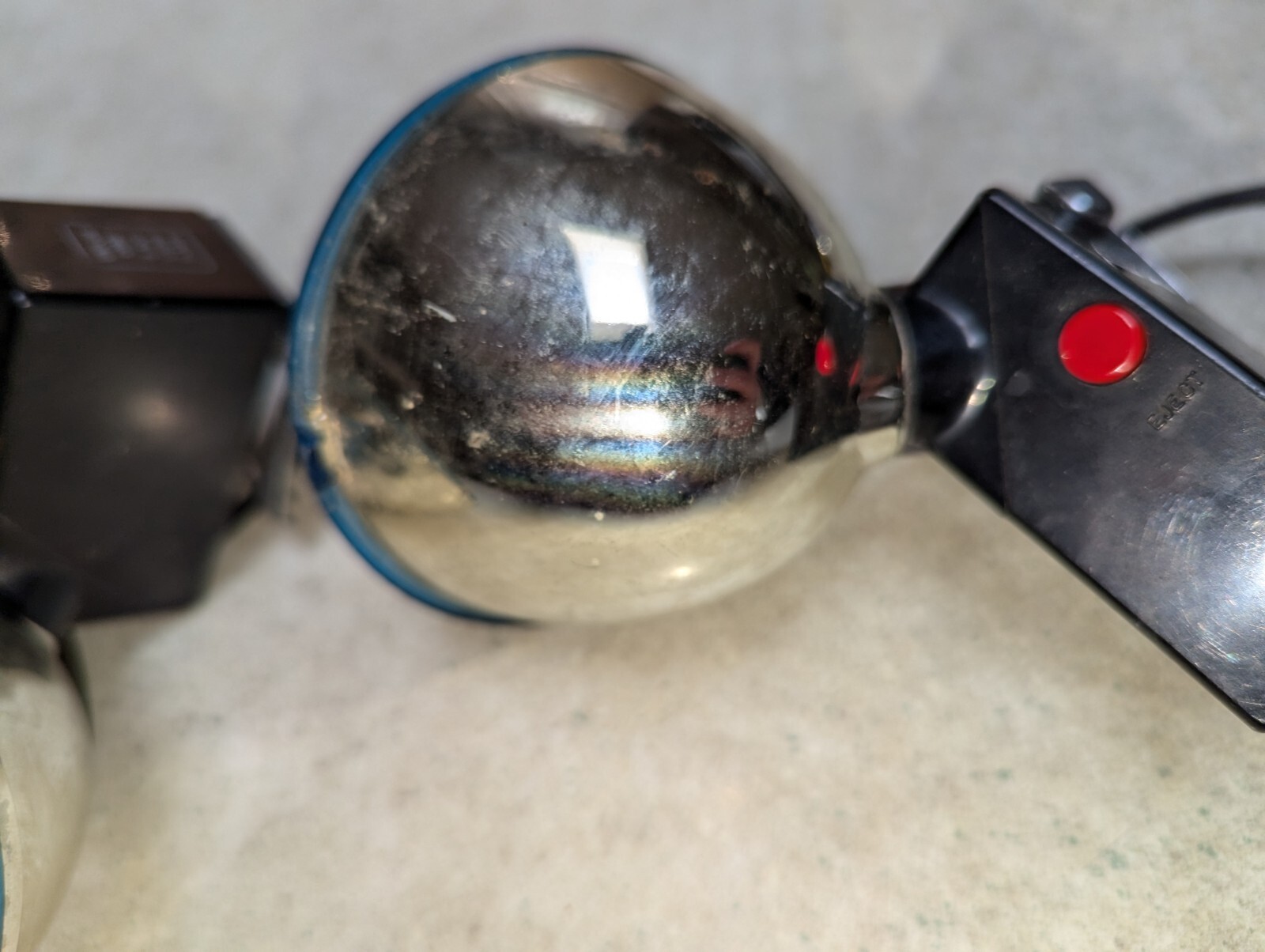 Set Of 2 Vtg Polaroid Model 268 Flash Attachment Blue Filter Plug In,Untested