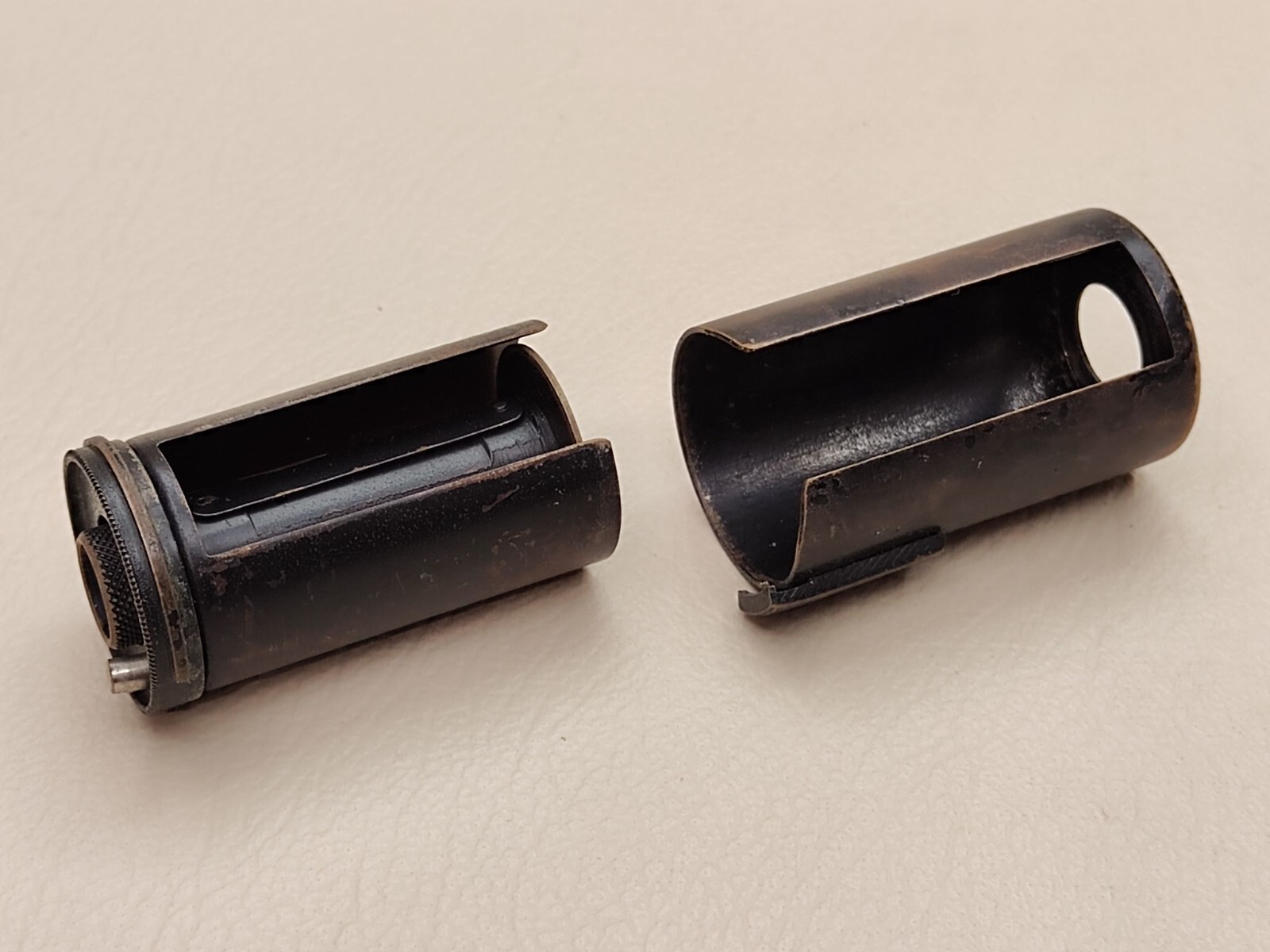 Reloadable cassette for 35 mm film brass for Fed cameras USSR