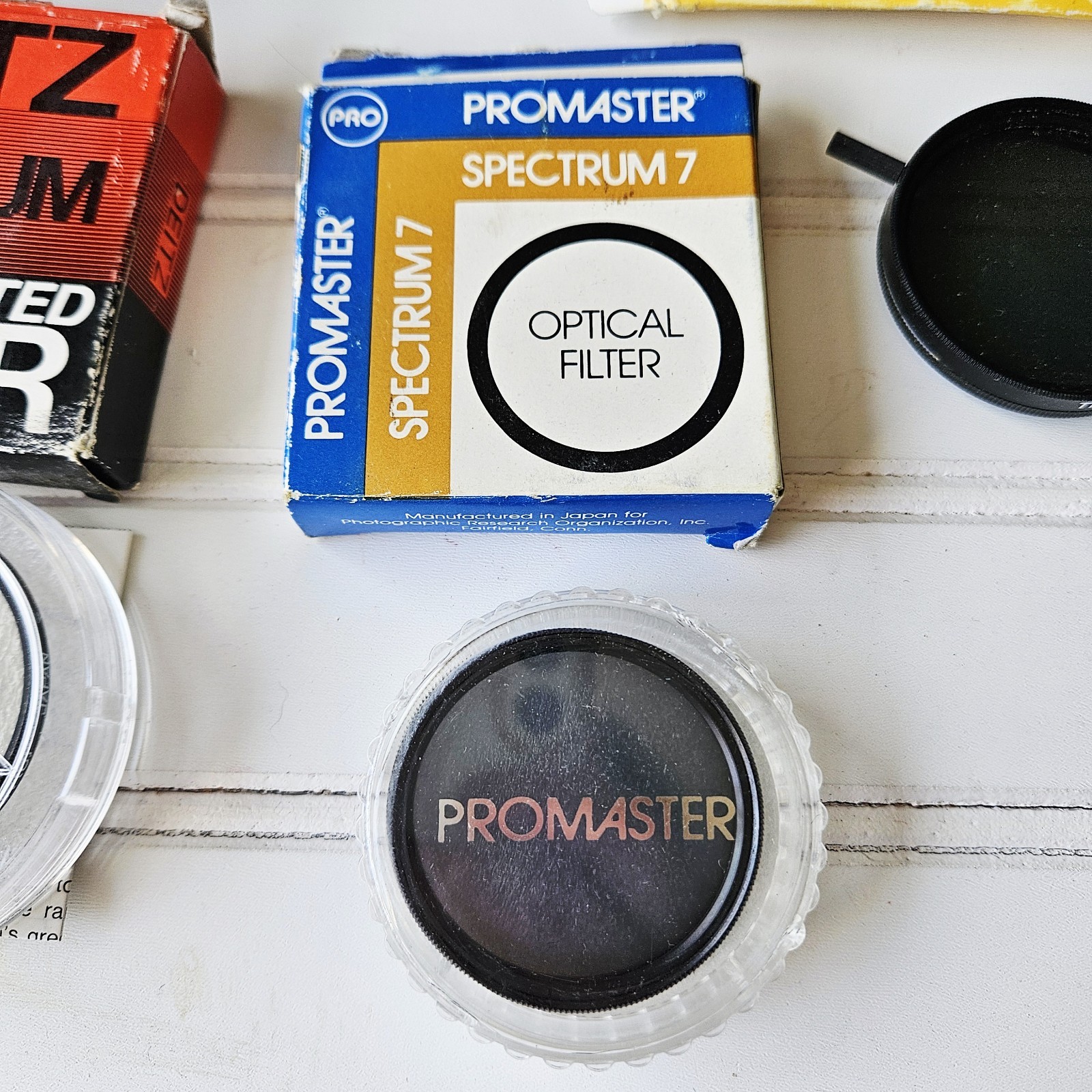 Vintage Film Camera Lens Filter & Accessory Lot Tiffin Kodak Deitz Promaster