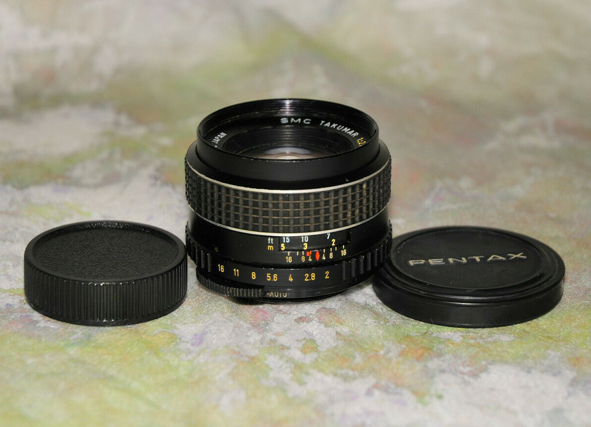 Pentax SMC Takumar 55mm f2 Lens M42 Screw Mount Sharp!