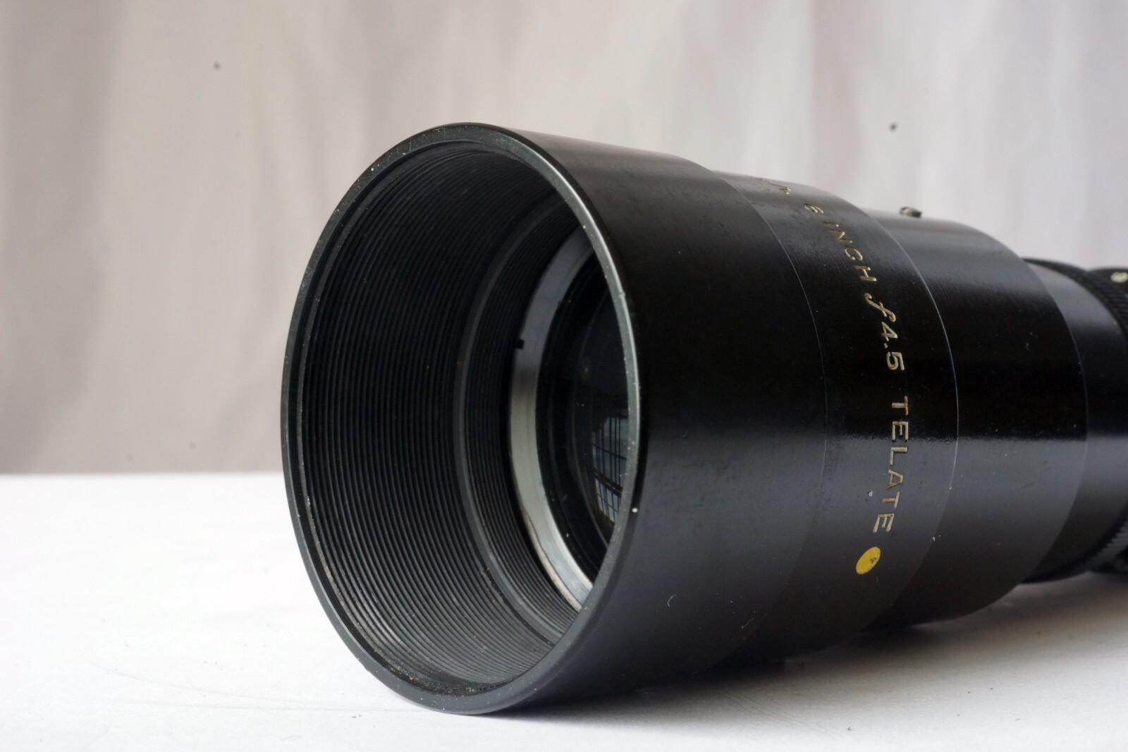 B & H Telate 6″ 150mm F4.5 Black Cine Camera Lens C Mount Good Working Order