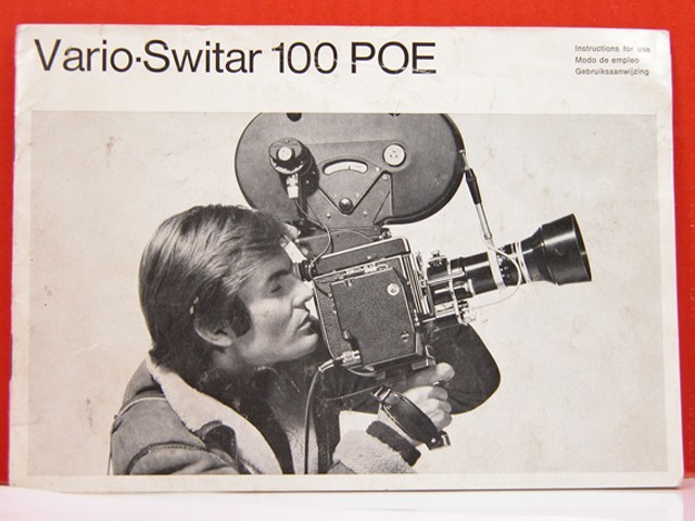 Bolex Vario-Switar 16-100mm POE Zoom Lens FACTORY INSTRUCTION MANUAL Original