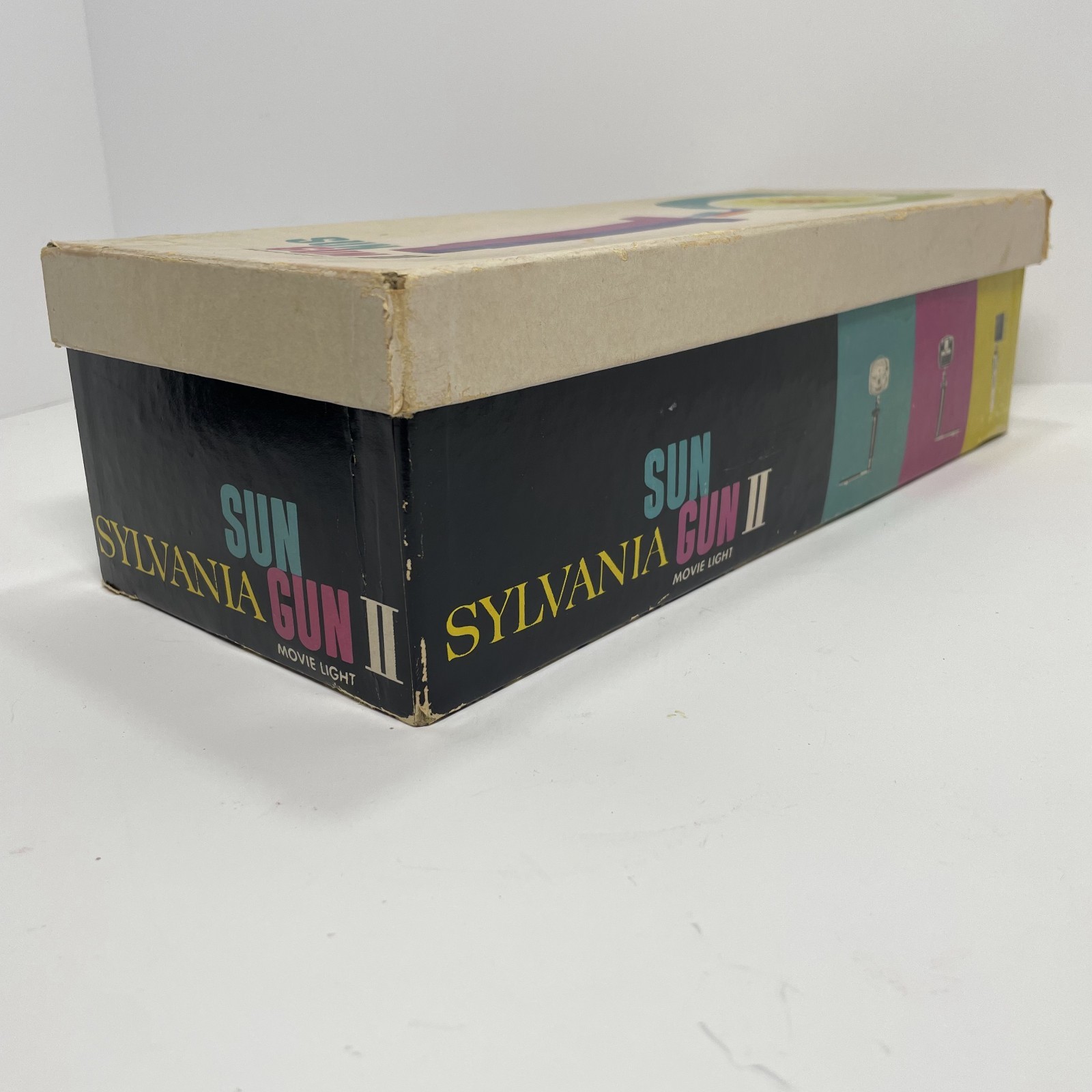 Vintage Sylvania Sun Gun Movie Light SG-50 W Original Box & Manual, Works Well
