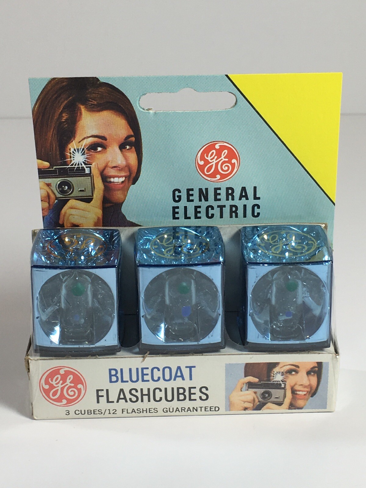 GE Bluecoat Flashcubes – 3 Cube Pack (Lot Of 2) -VINTAGE NOS – Factory Sealed
