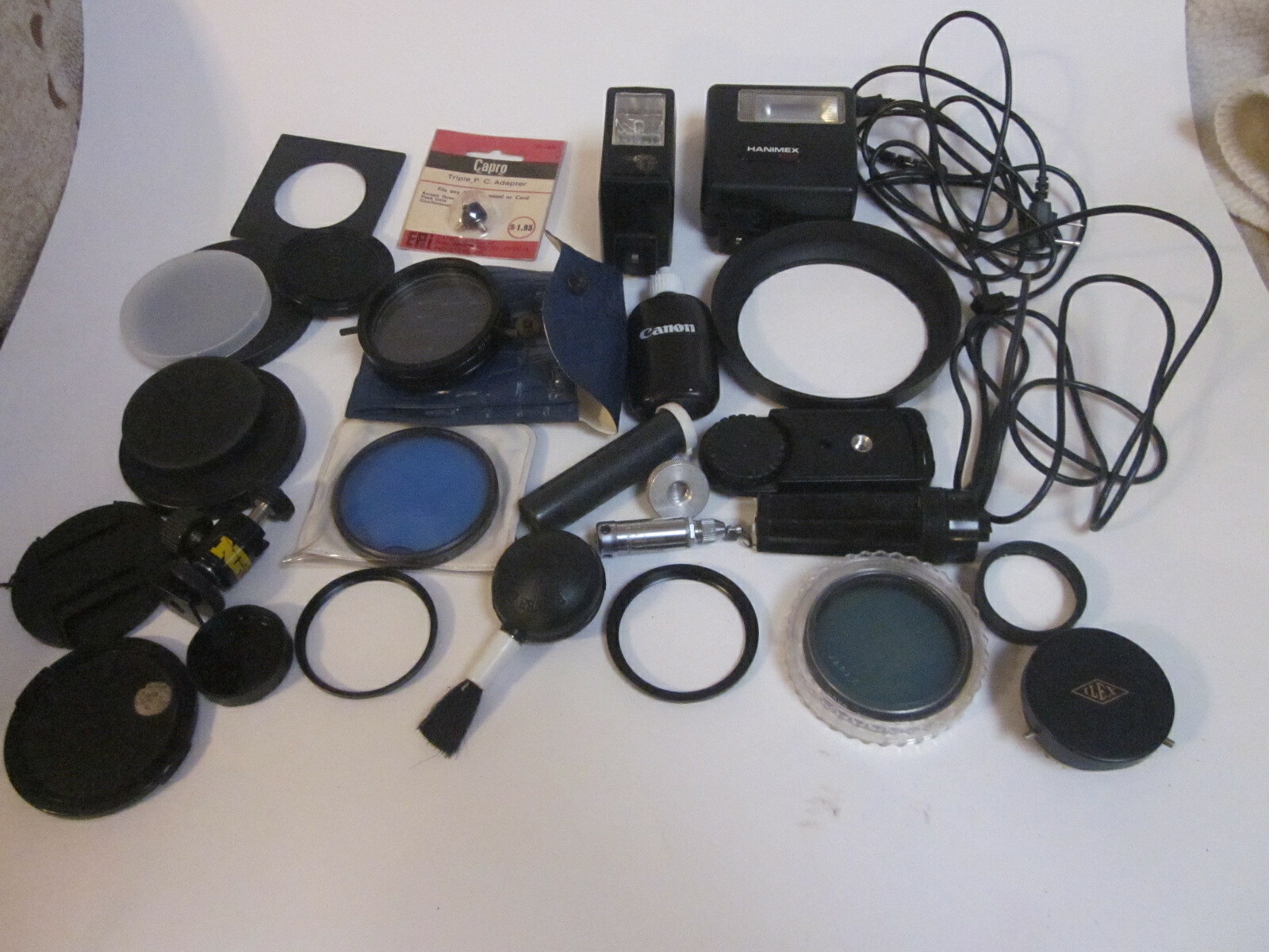 27 VINTAGE CAMERA ACCESSORIES LENSES FLASHES COVERS ILEX F4.5 163MM #29092 LENSE