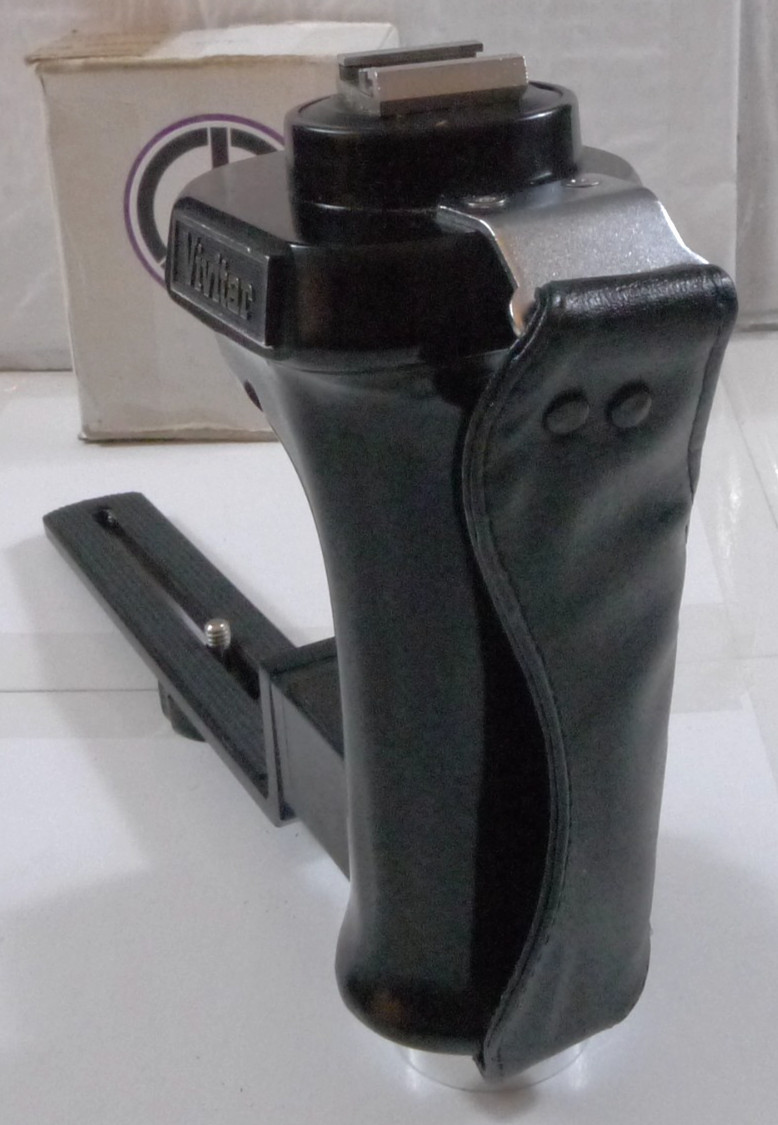 Vivitar PG-1 Pistol Camera Flash Grip w/ Hand Strap & 6 1/2″ Camera Plate -Japan
