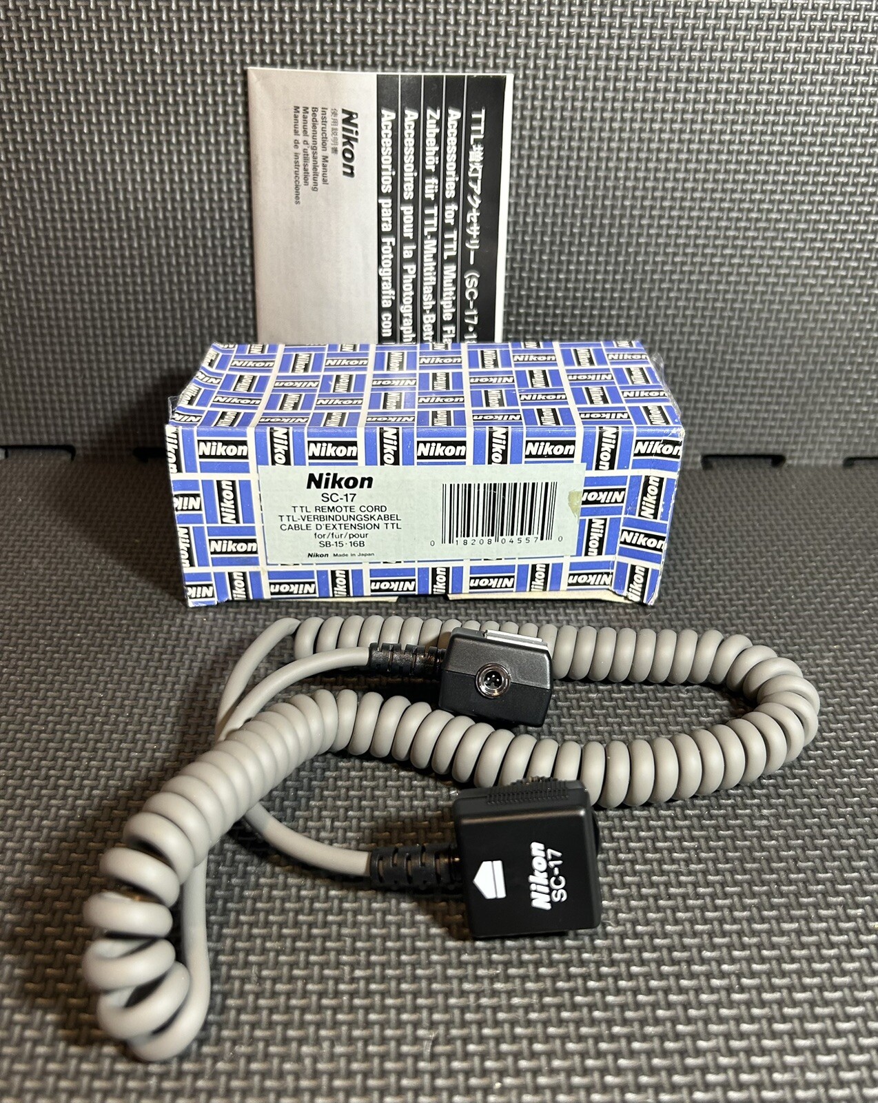 Nikon SC-17 TTL Remote Cord For SB-15・16B NASA Surplus
