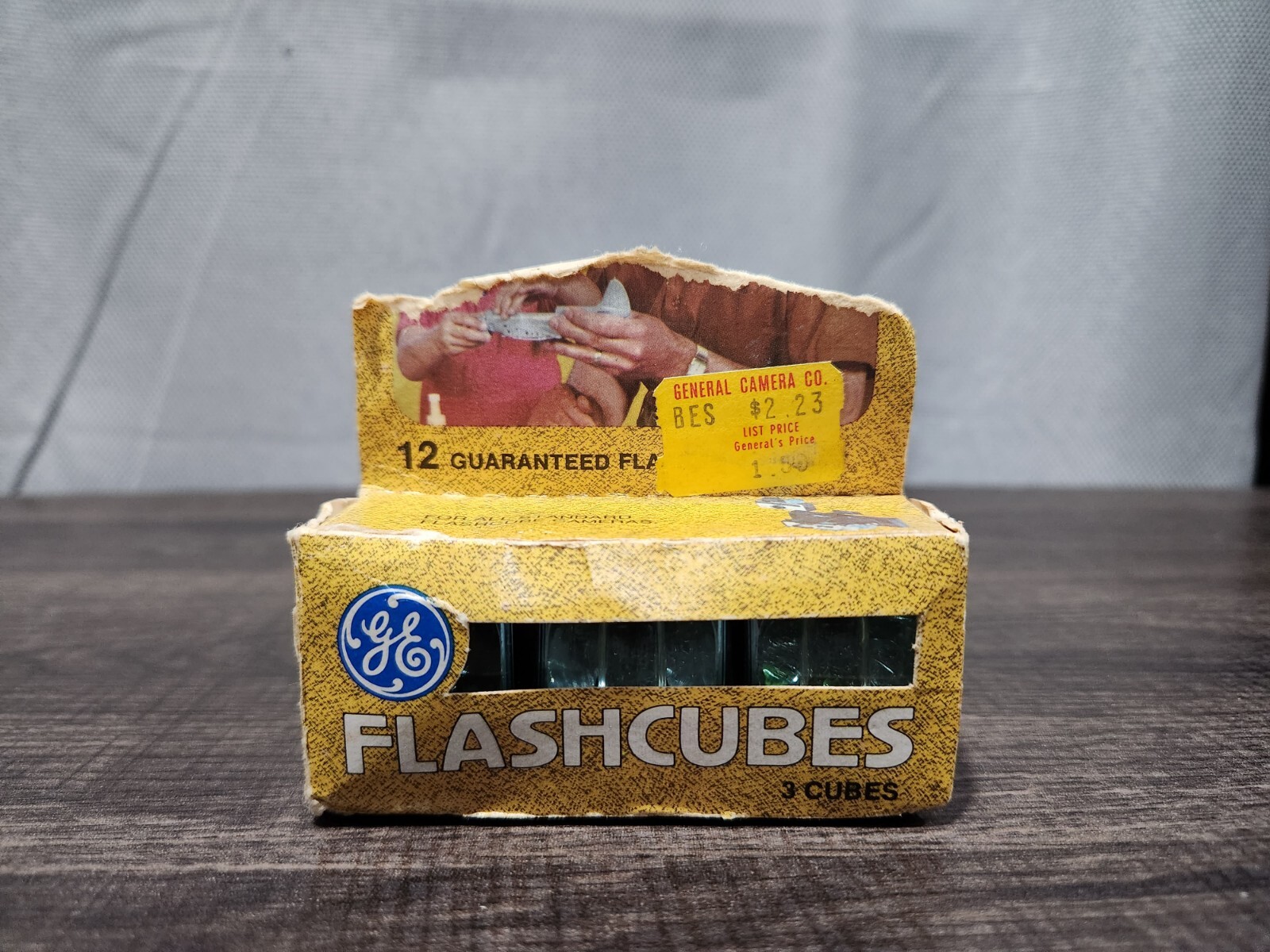 Vintage GE Flashcubes Original Box Set Of 3 Cubes Unused Photography Retro