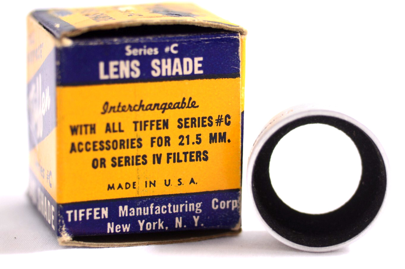 VINTAGE TIFFEN SERIES C CAMERA LENS SHADE USA (EXCELLENT)